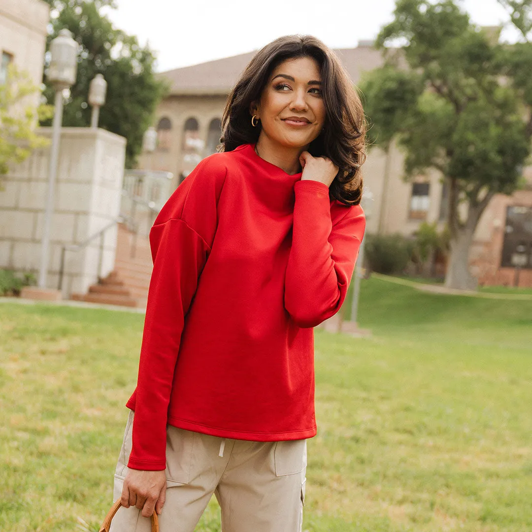 Crimson Cardiff Pullover layer safe