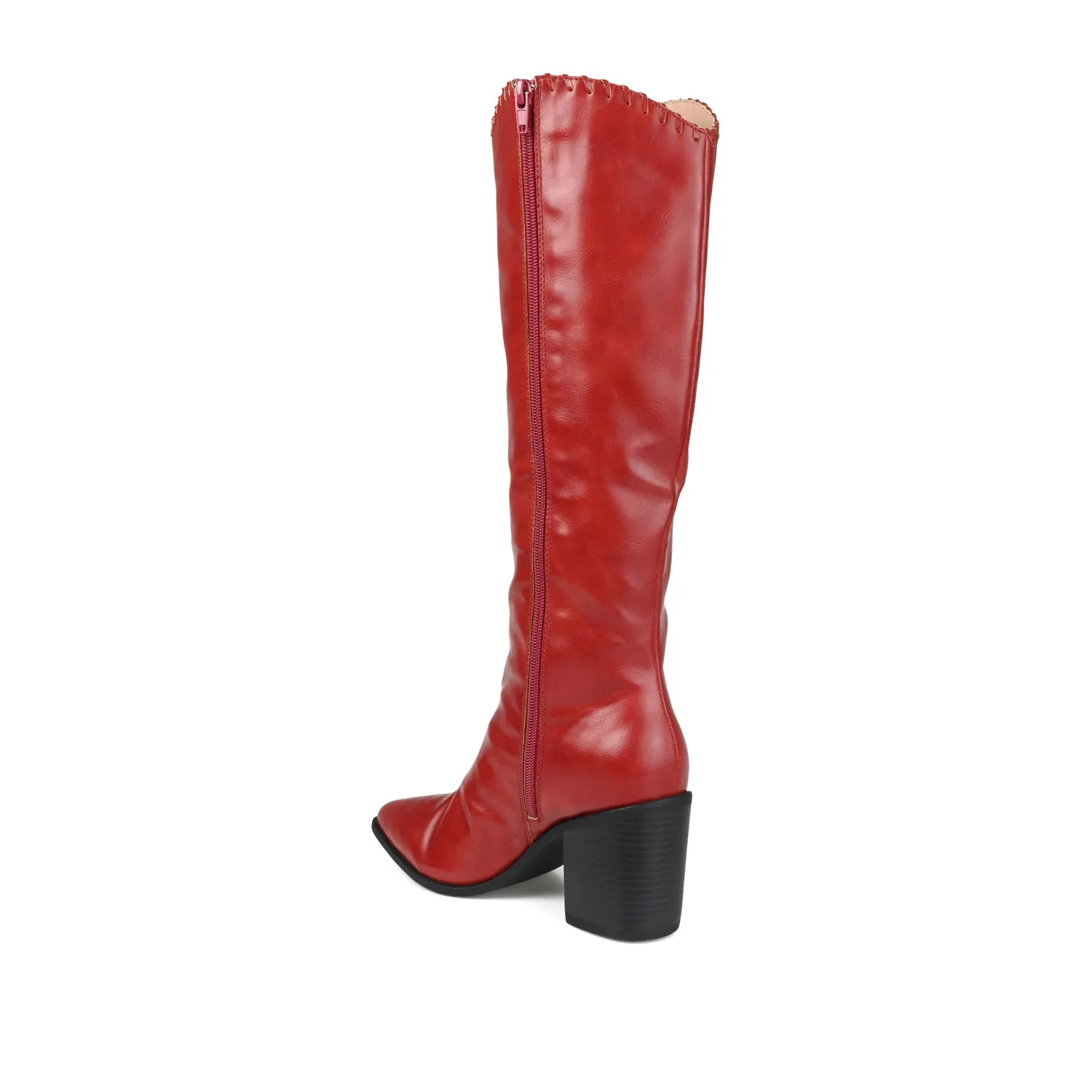 DARIA COWGIRL BOOTS IN FAUX LEATHER cold morning