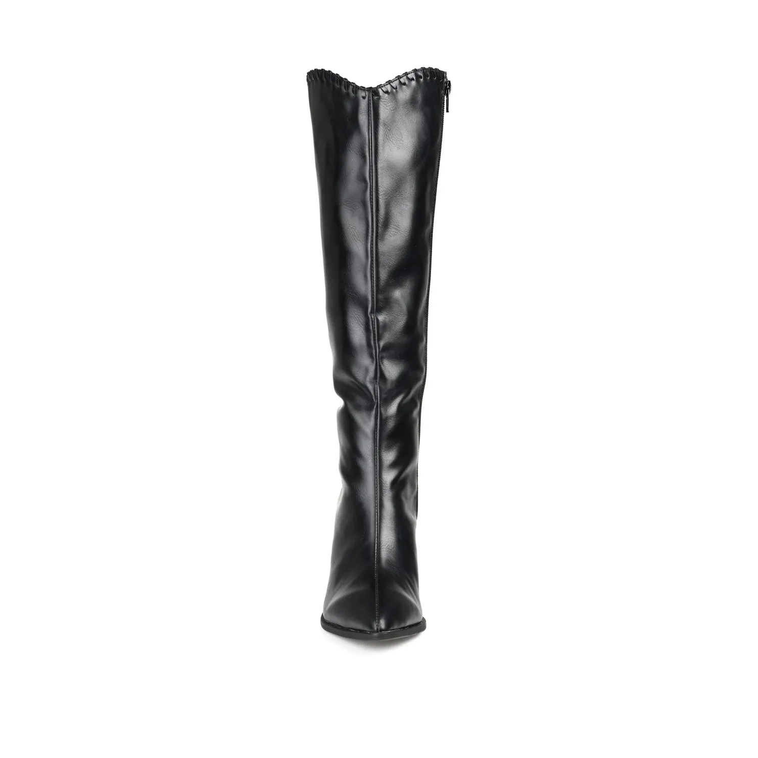 DARIA COWGIRL BOOTS IN FAUX LEATHER cold morning