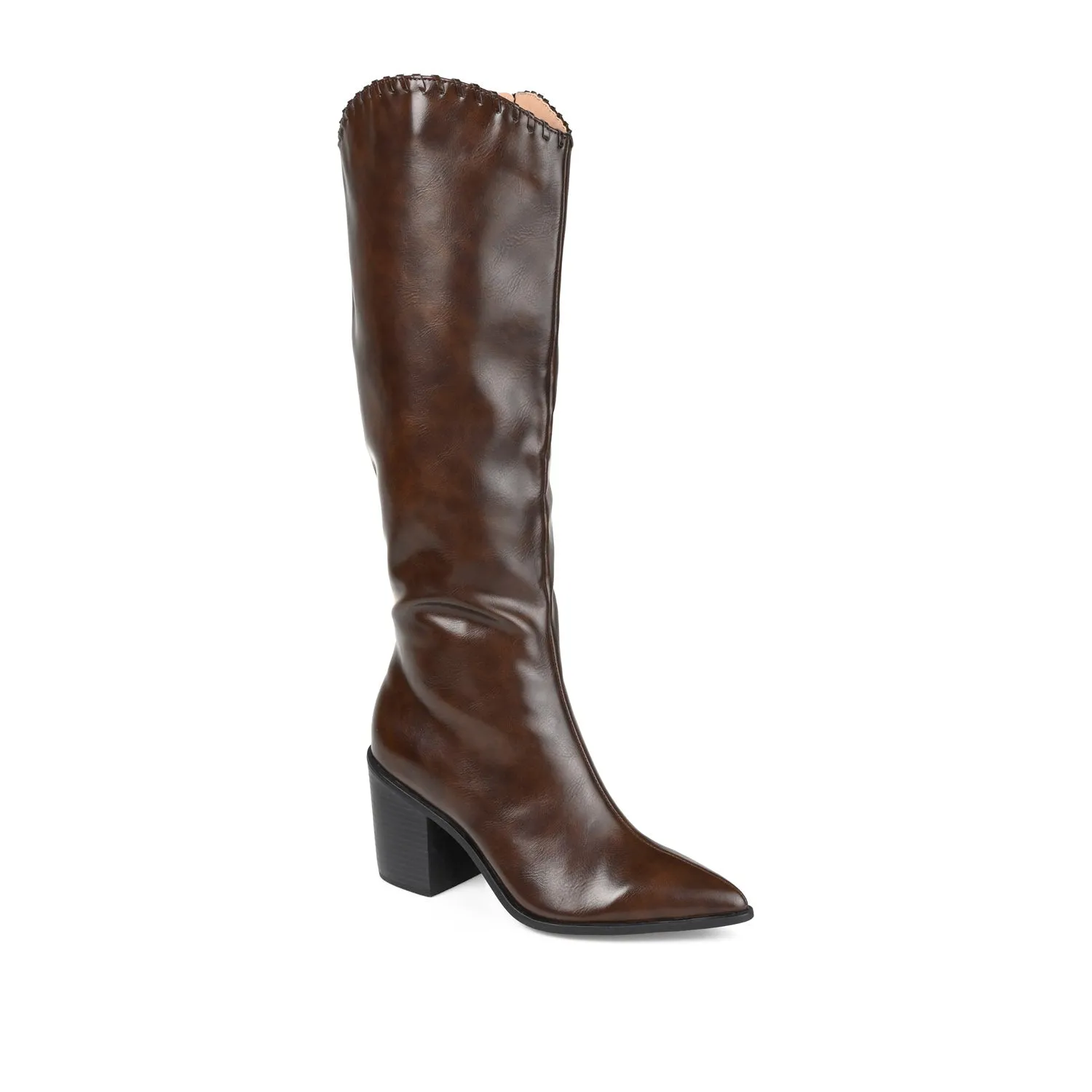 DARIA COWGIRL BOOTS IN FAUX LEATHER cold morning