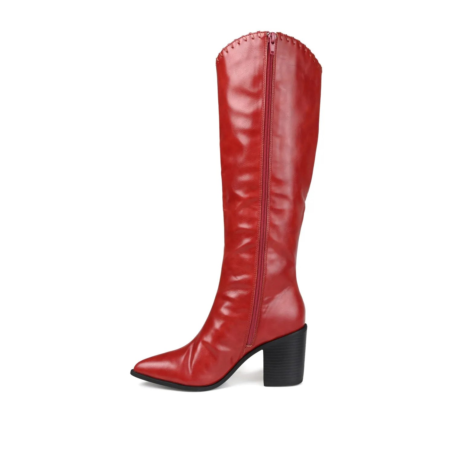 DARIA COWGIRL BOOTS IN FAUX LEATHER cold morning
