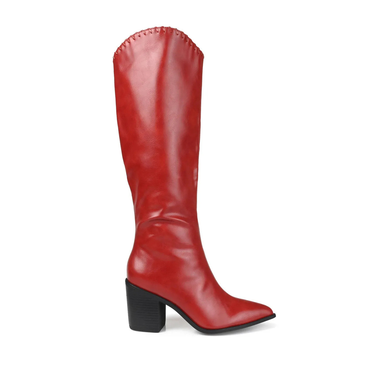 DARIA COWGIRL BOOTS IN FAUX LEATHER cold morning