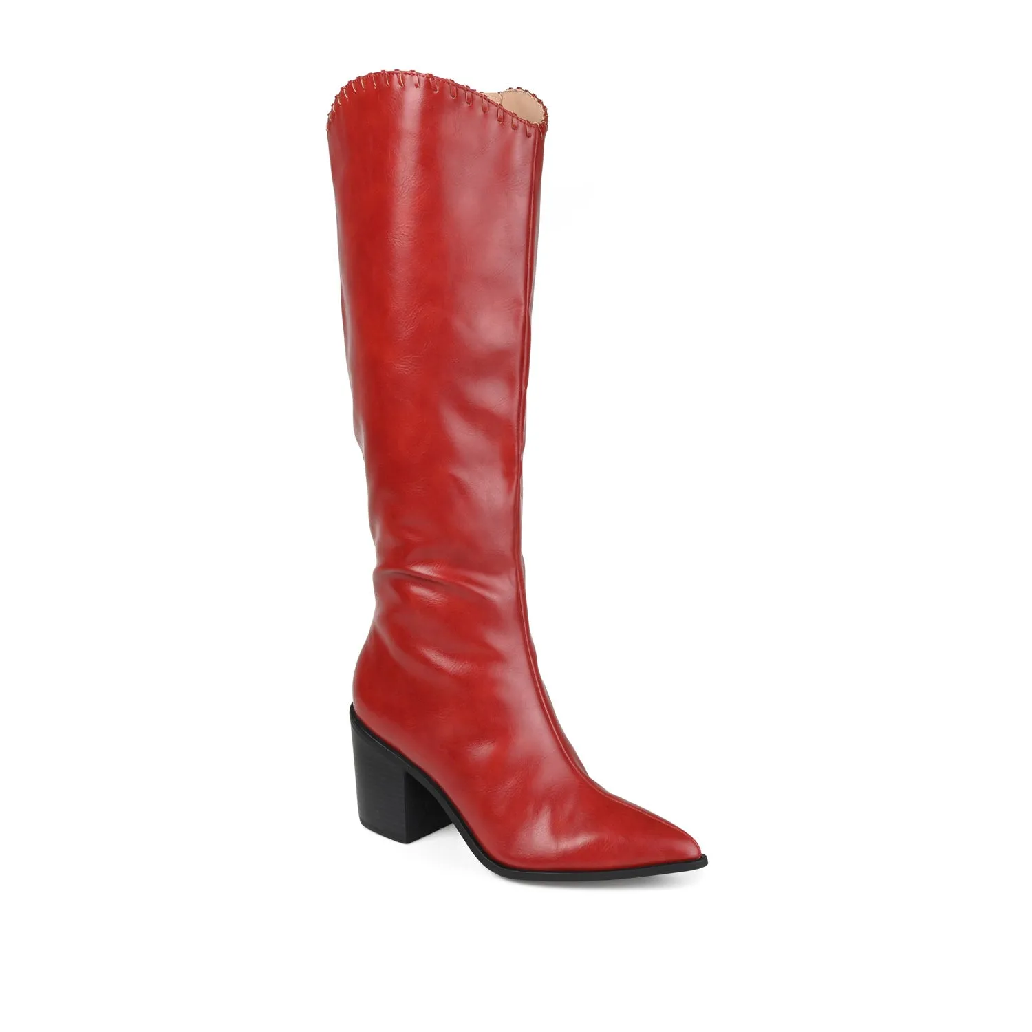 DARIA COWGIRL BOOTS IN FAUX LEATHER cold morning