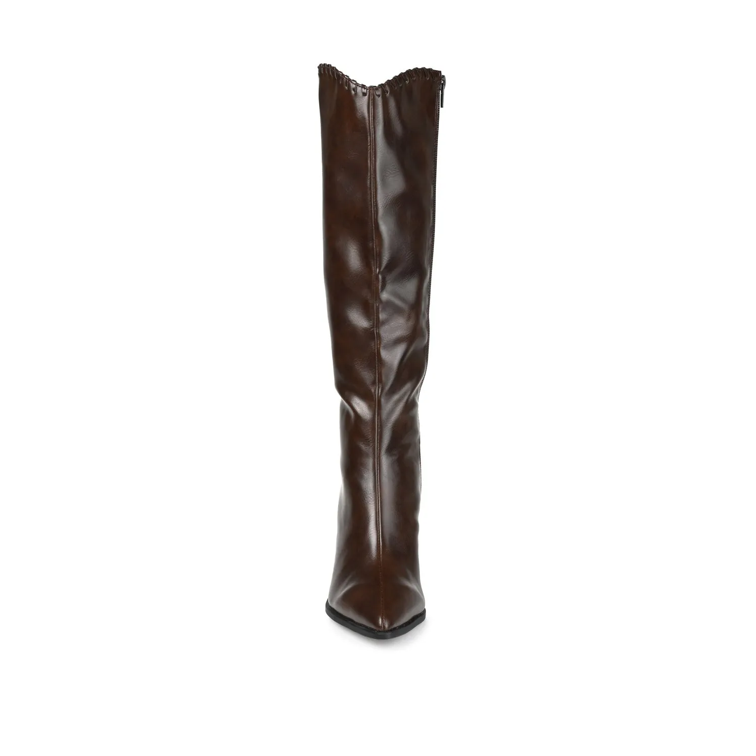 DARIA COWGIRL BOOTS IN FAUX LEATHER cold morning