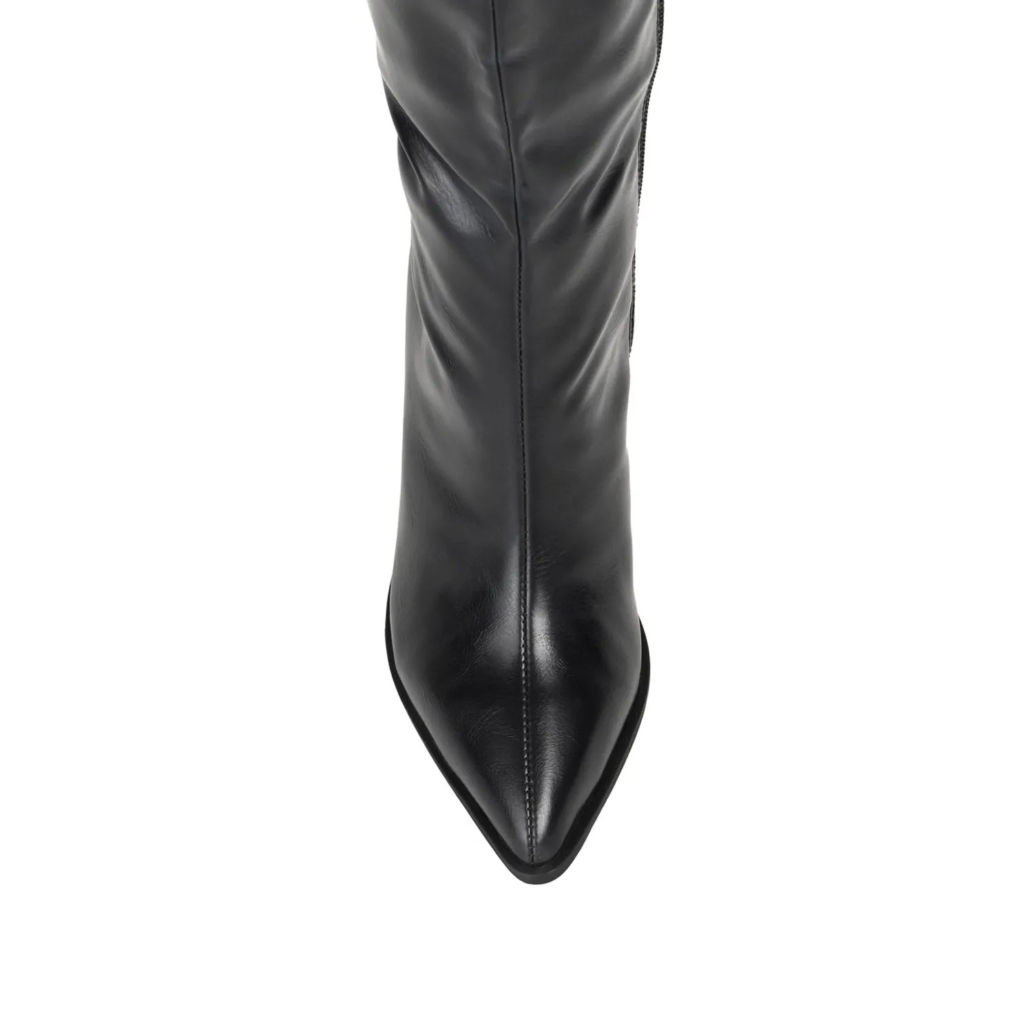 DARIA COWGIRL BOOTS IN FAUX LEATHER cold morning