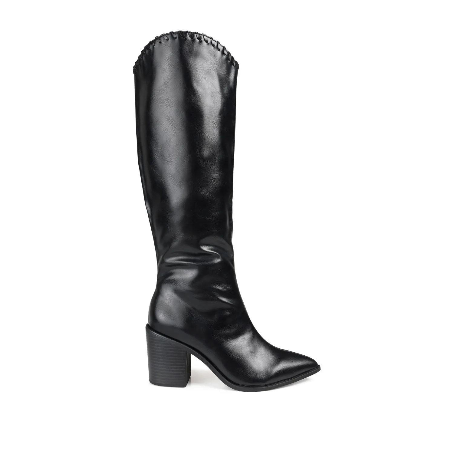 DARIA COWGIRL BOOTS IN FAUX LEATHER cold morning