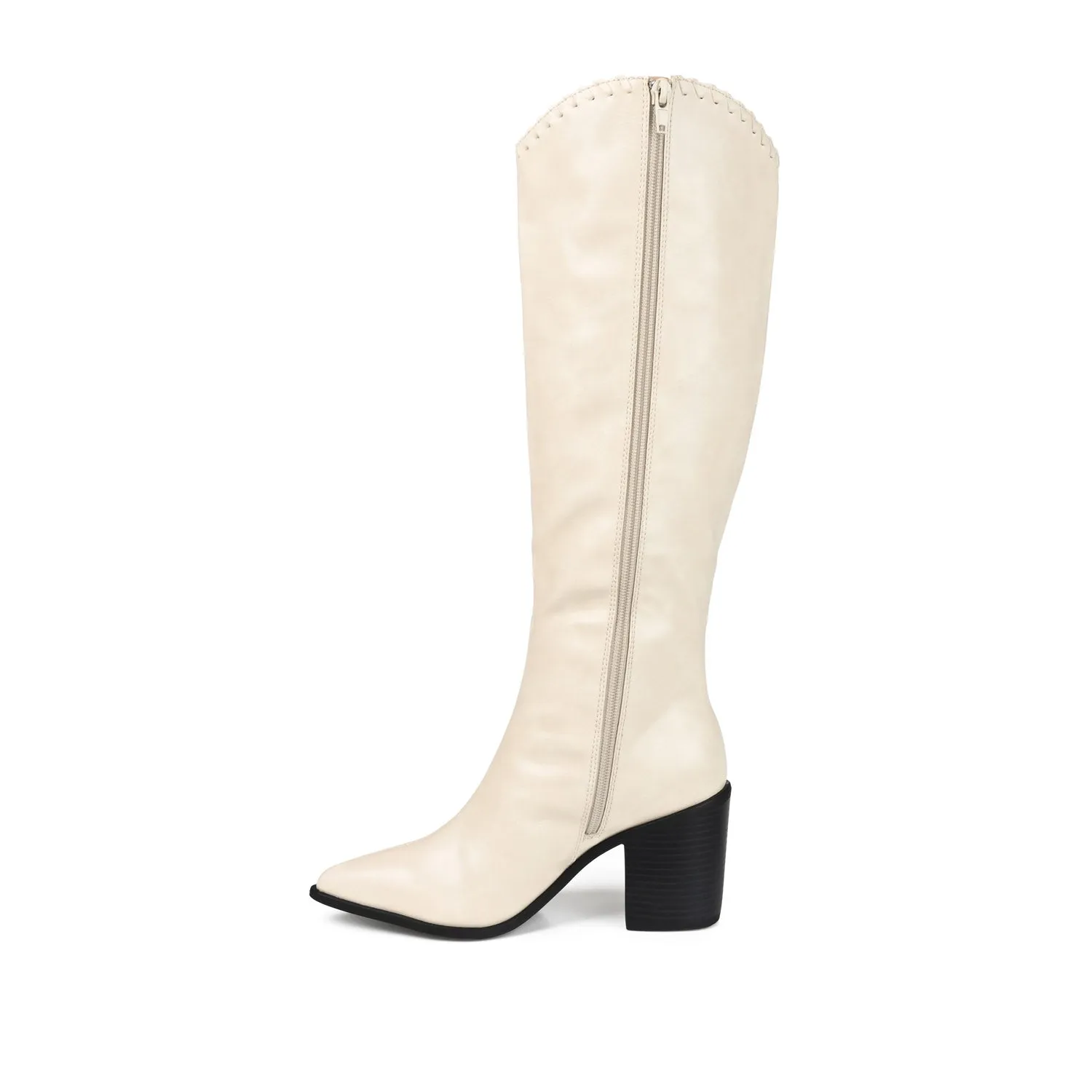 DARIA COWGIRL BOOTS IN FAUX LEATHER cold morning