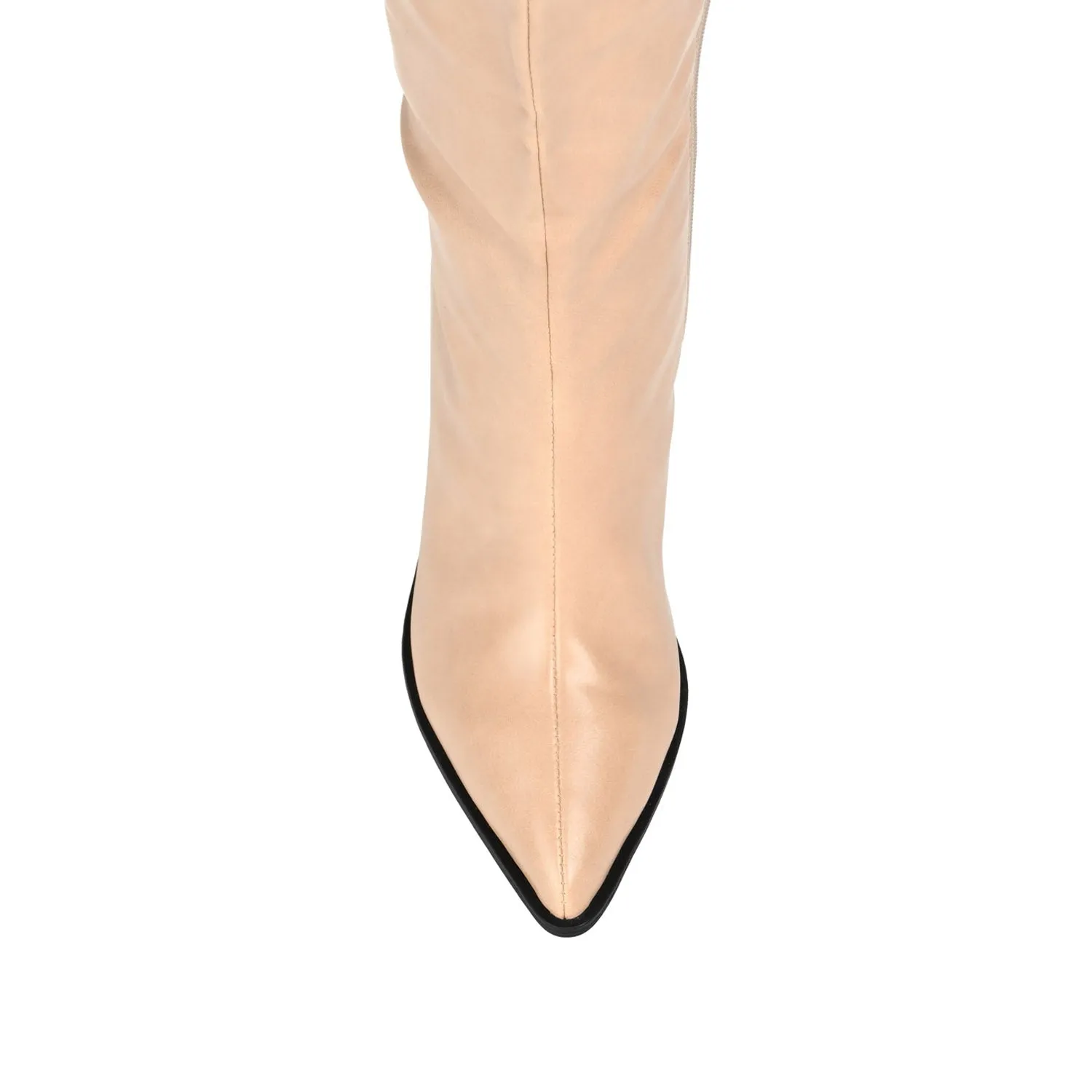 DARIA COWGIRL BOOTS IN FAUX LEATHER cold morning