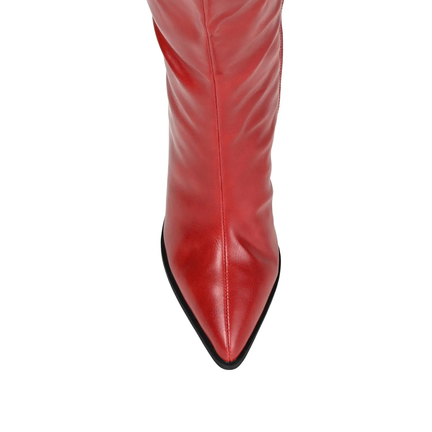 DARIA COWGIRL BOOTS IN FAUX LEATHER cold morning