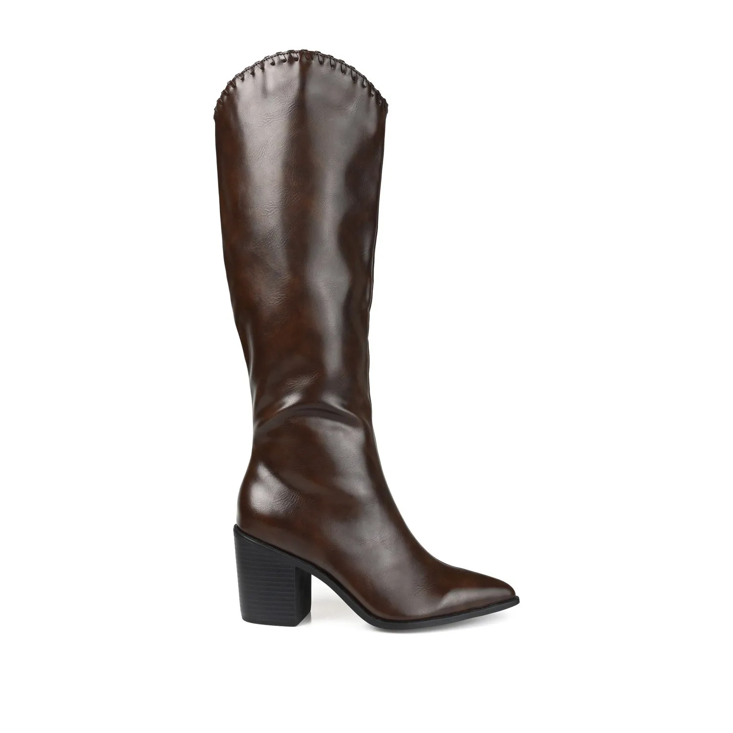 DARIA COWGIRL BOOTS IN FAUX LEATHER cold morning