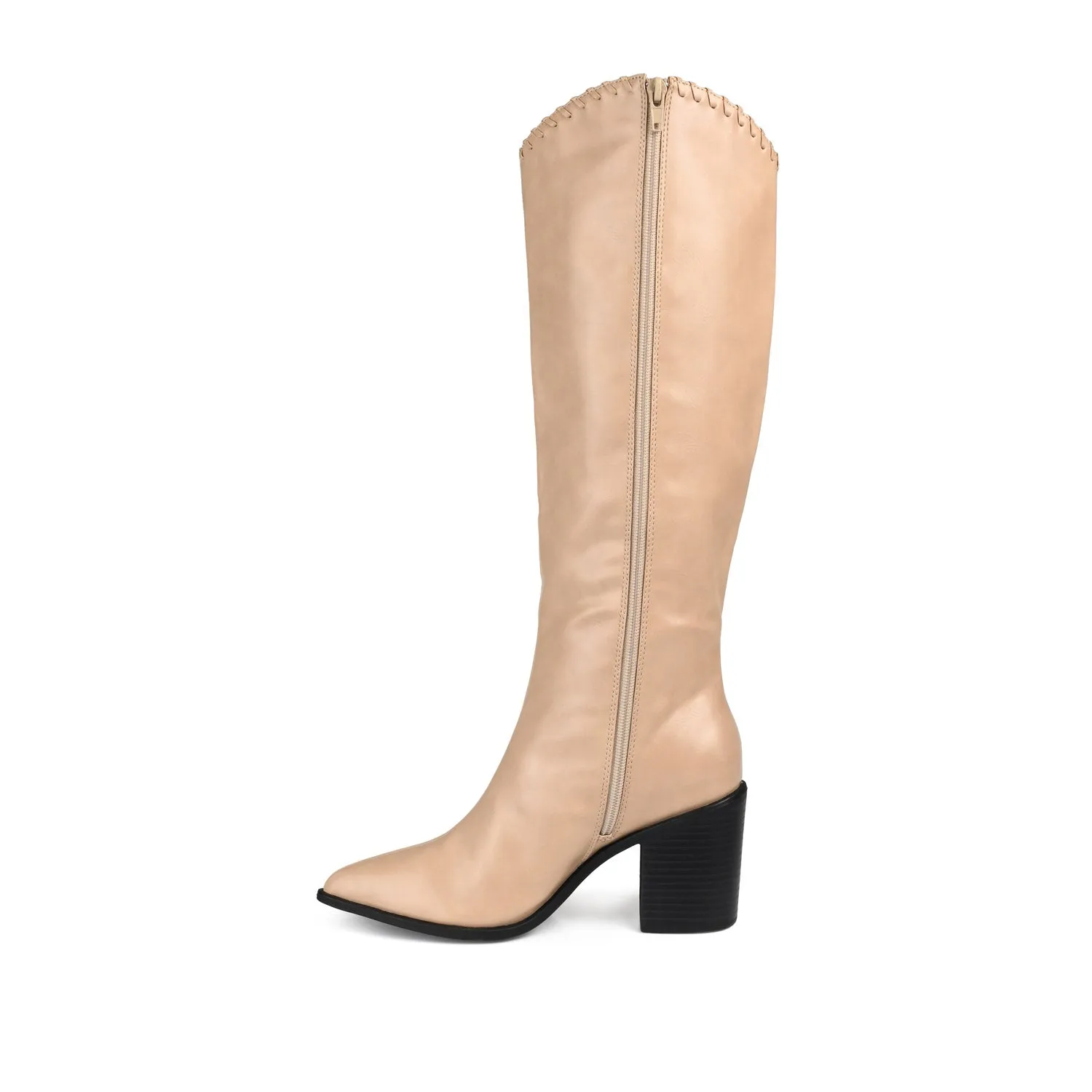 DARIA COWGIRL BOOTS IN FAUX LEATHER cold morning