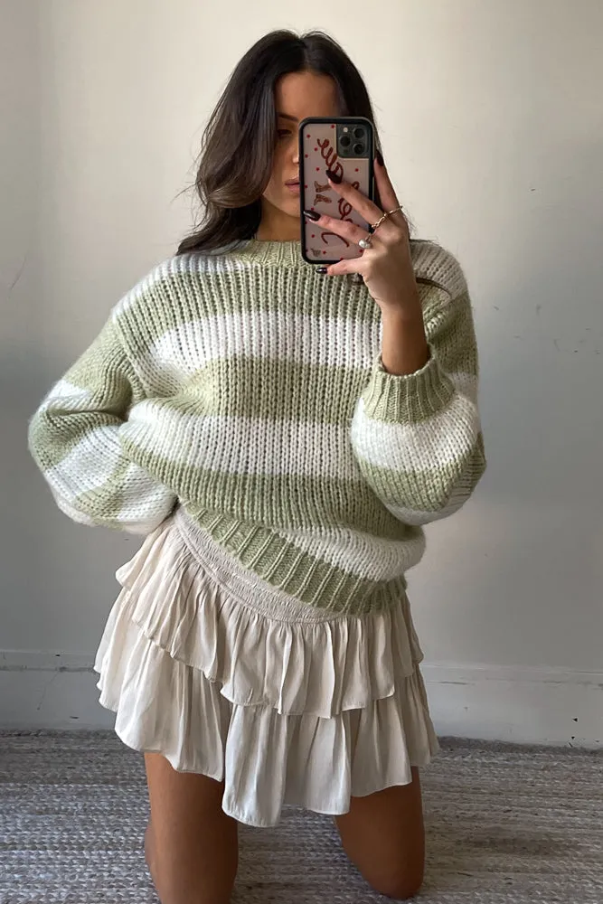 Day Tripper High-Rise Tiered Ruffle Skort modern set