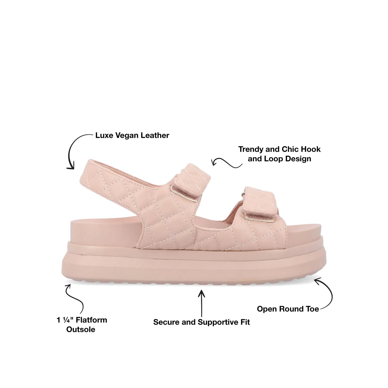 DEBBY DOUBLE STRAP SANDALS IN FAUX LEATHER sport mix