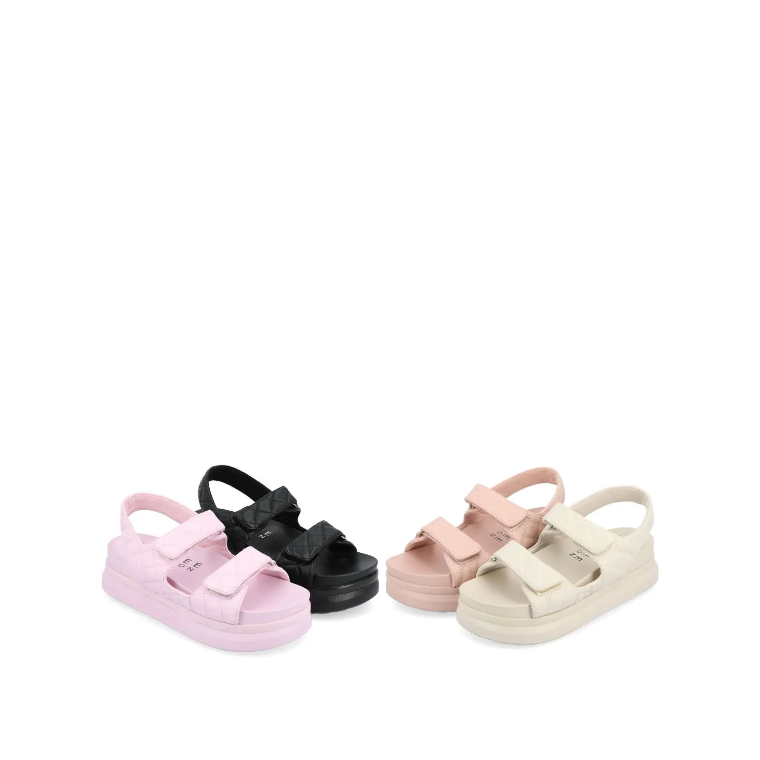 DEBBY DOUBLE STRAP SANDALS IN FAUX LEATHER sport mix