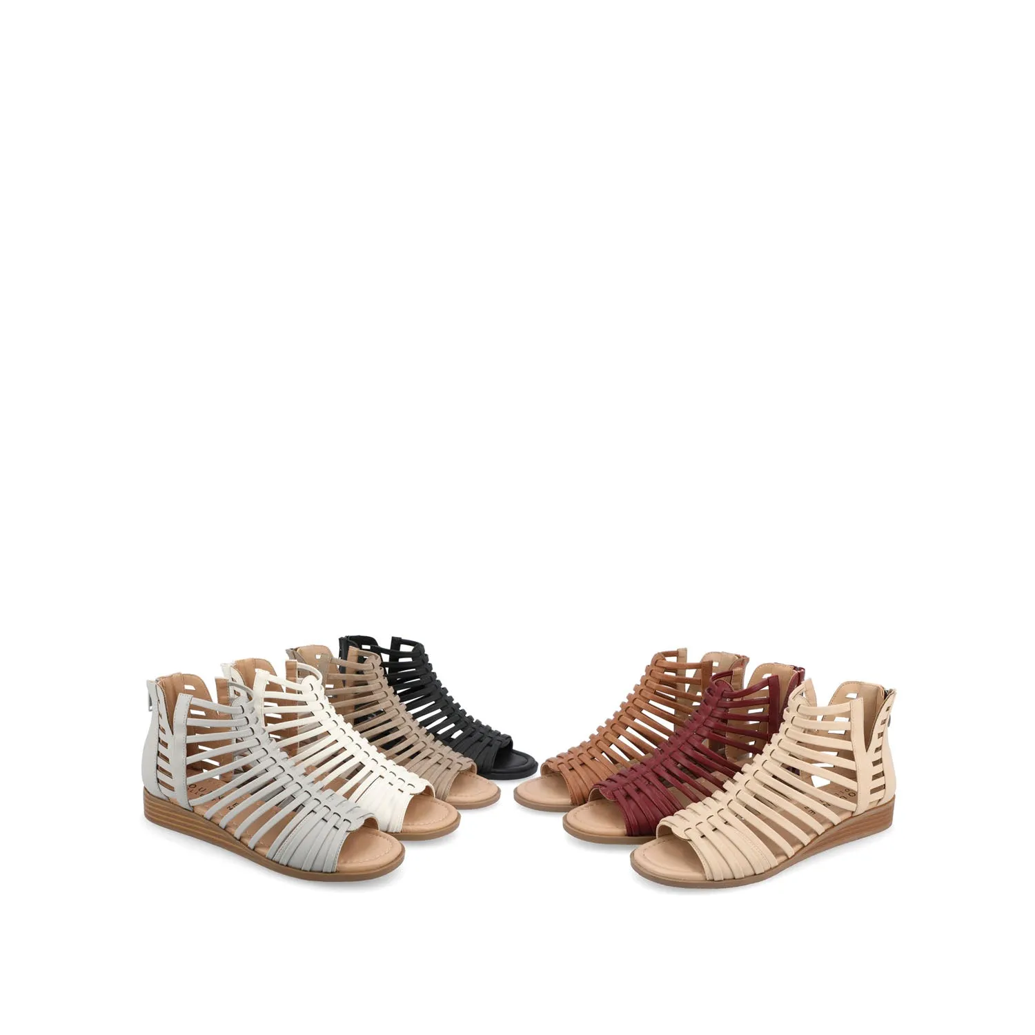 DELILAH GLADIATOR SANDALS IN FAUX LEATHER morning vibe