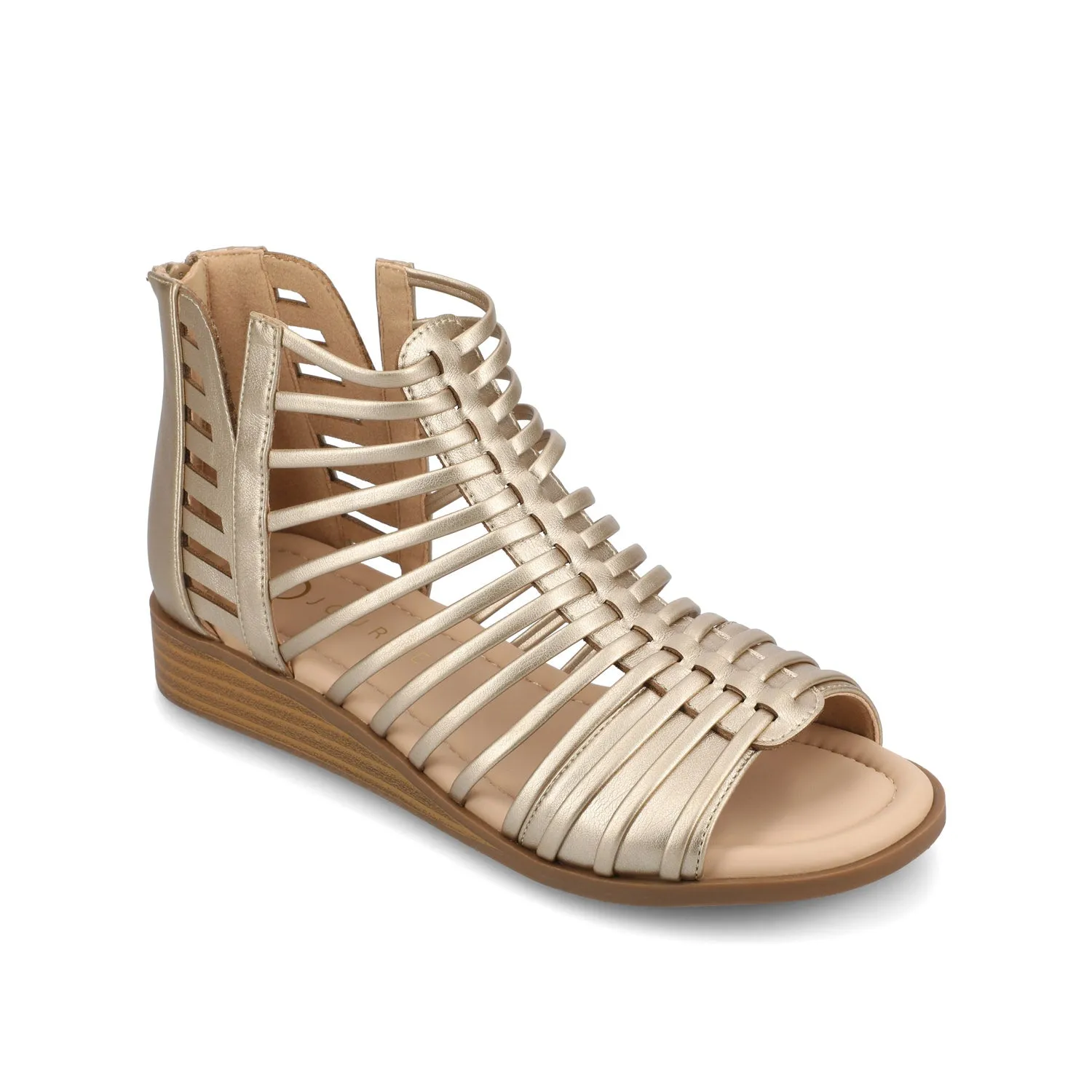 DELILAH GLADIATOR SANDALS IN STATEMENT WIDE sunny skin