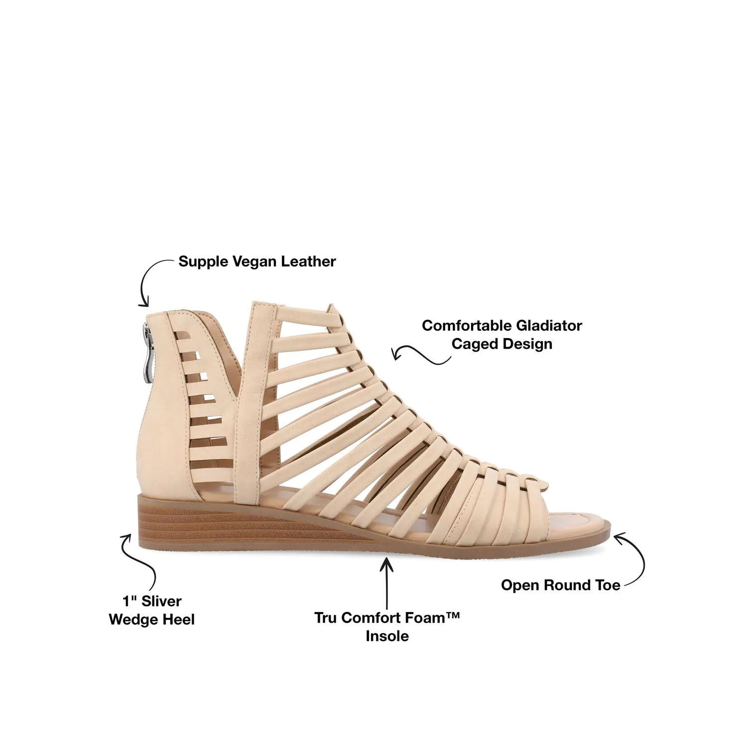 DELILAH GLADIATOR SANDALS IN WIDE tall girl