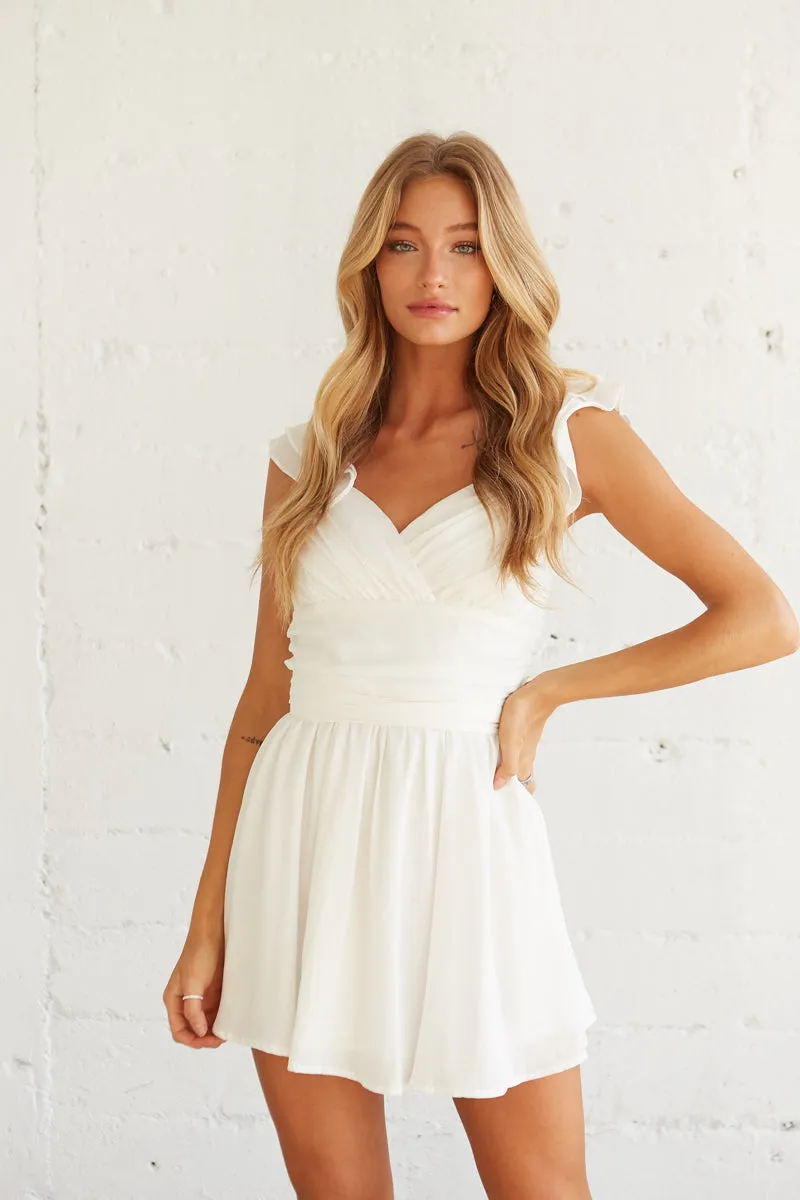 Desiree Ruffle Mini Dress romance mind
