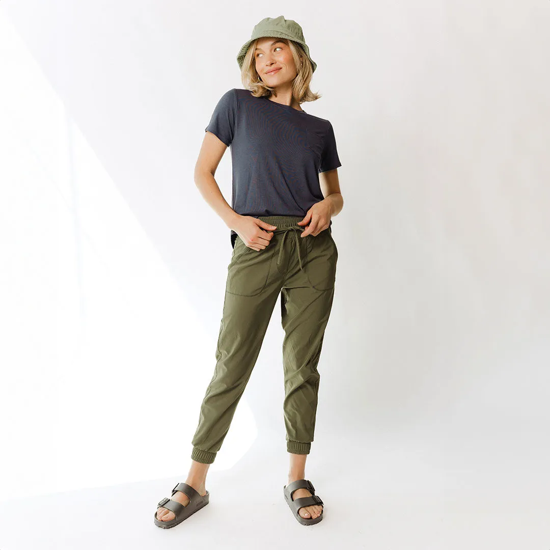 Destination Joggers, Sage taper shape
