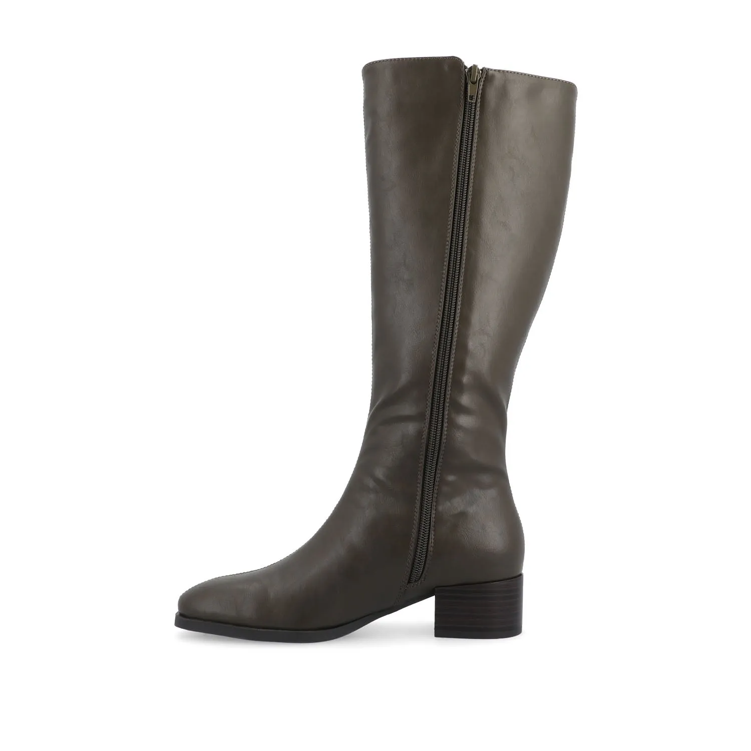 DEVRI KNEE HIGH BOOTS IN FAUX LEATHER daily wear