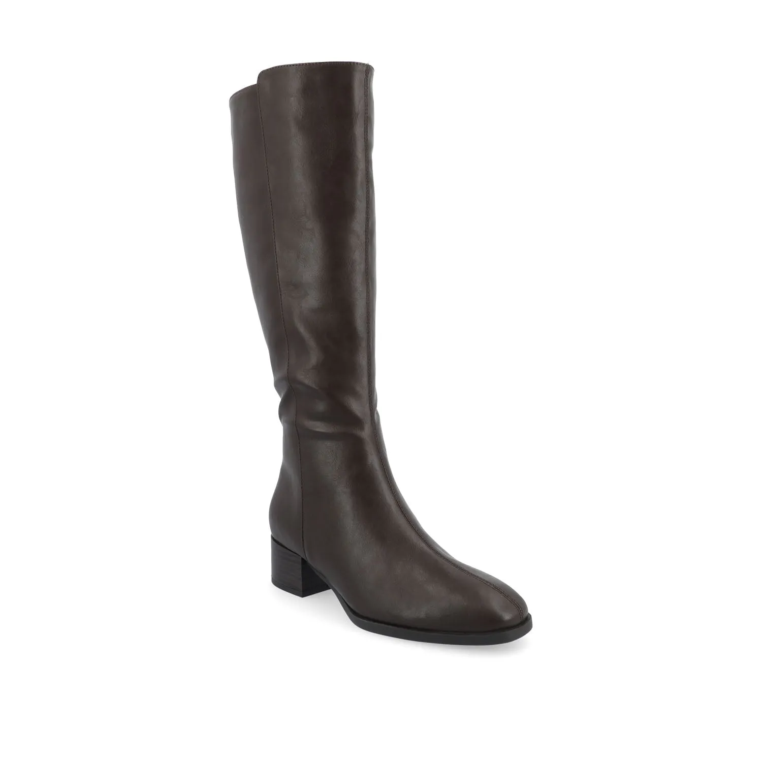DEVRI KNEE HIGH BOOTS IN FAUX LEATHER daily wear