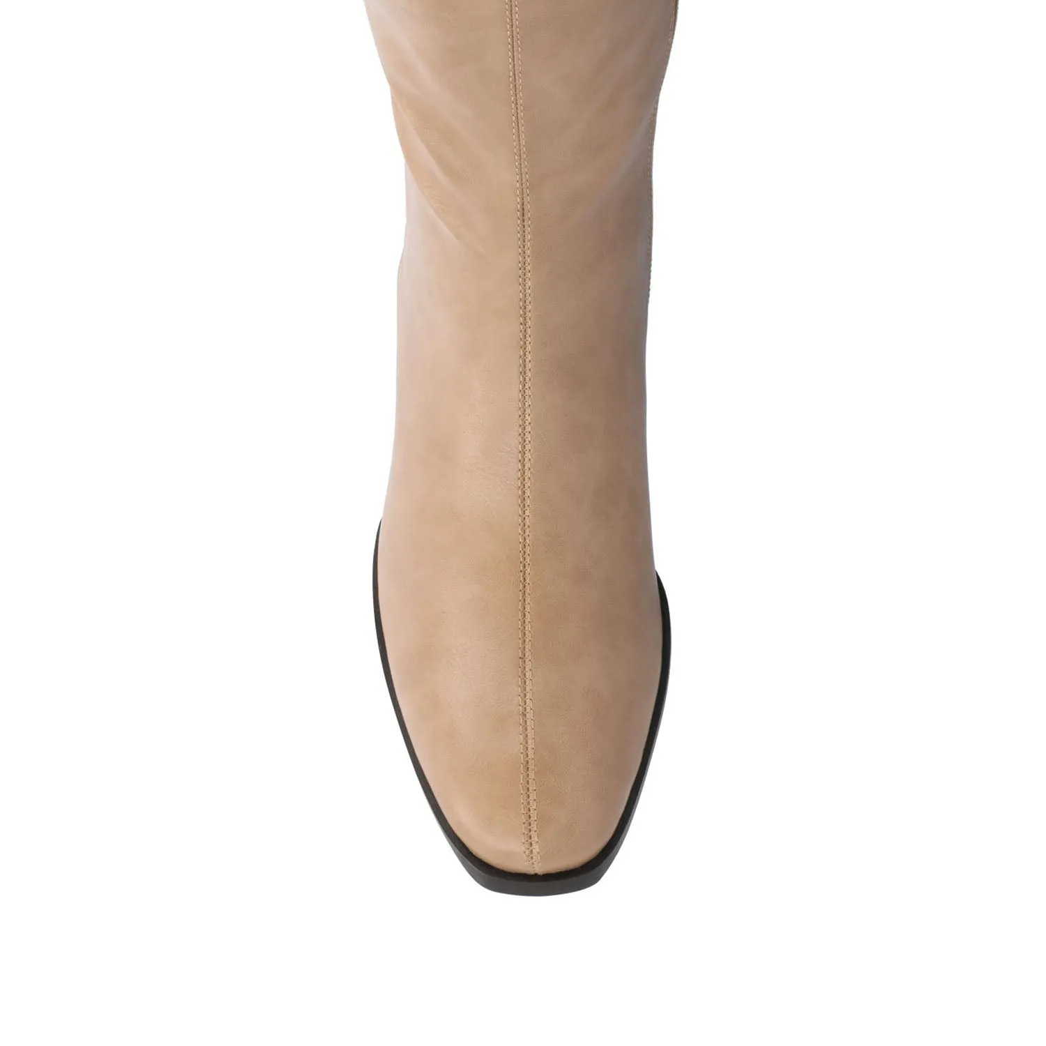 DEVRI KNEE HIGH BOOTS IN FAUX LEATHER daily wear