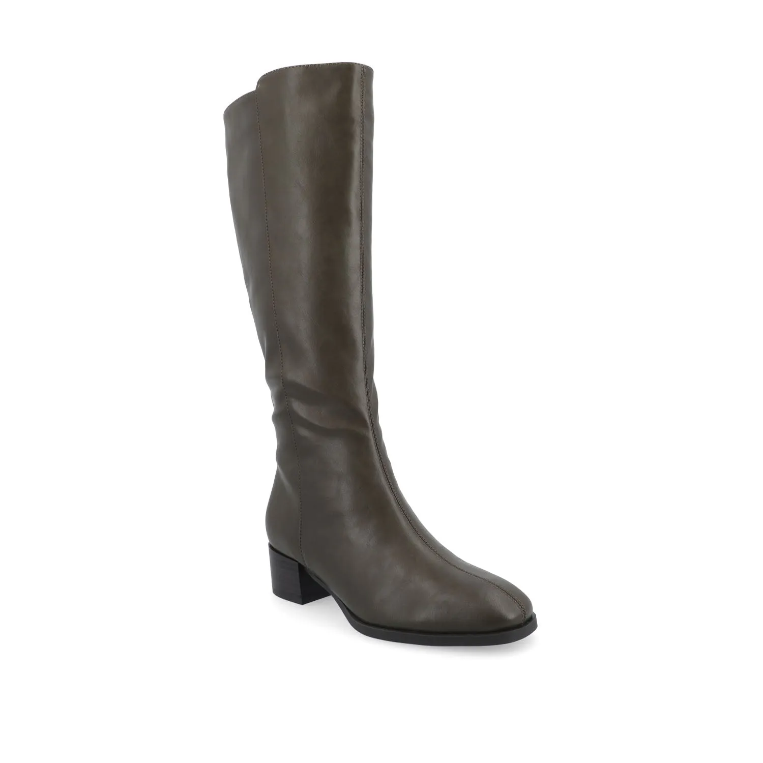 DEVRI KNEE HIGH BOOTS IN FAUX LEATHER daily wear