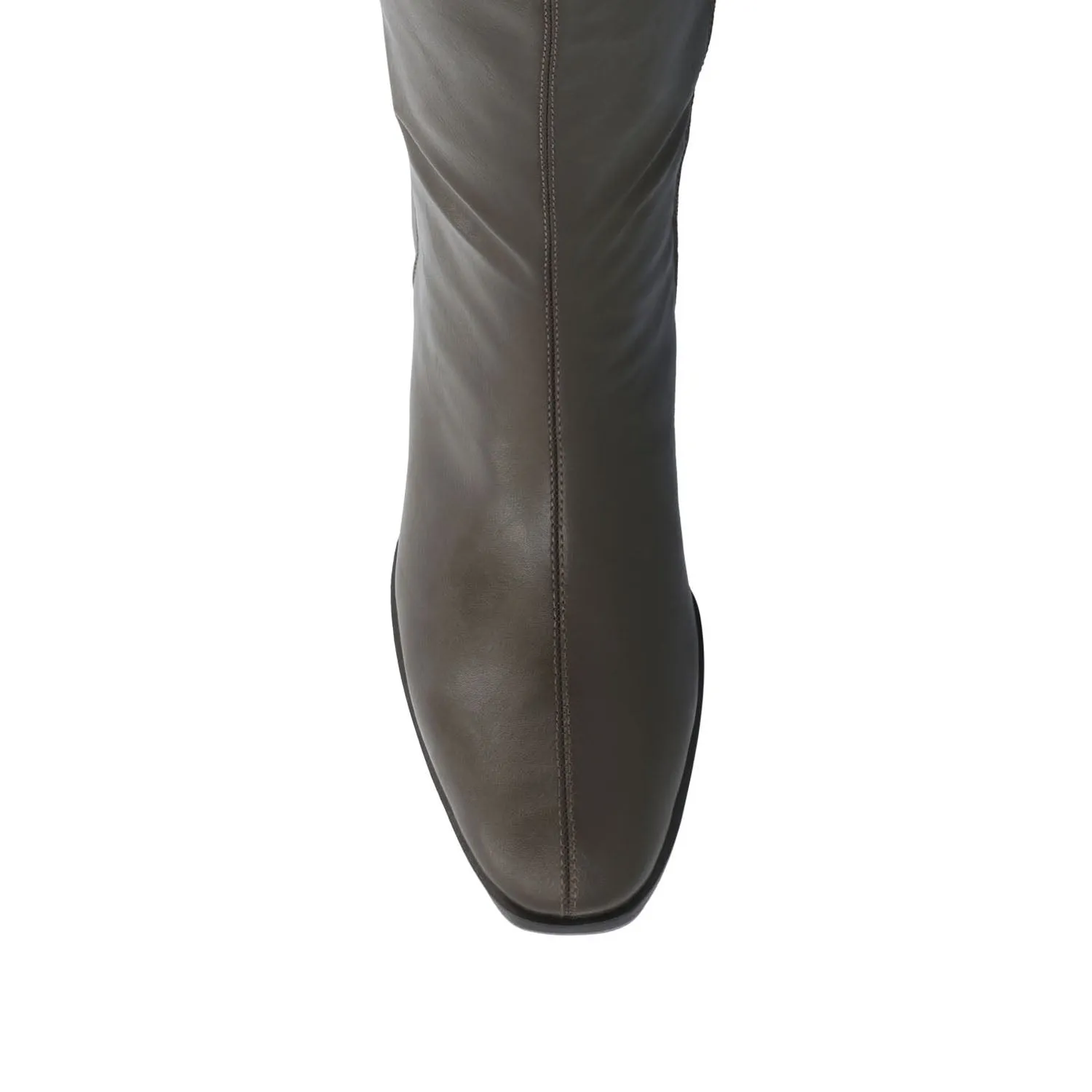DEVRI KNEE HIGH BOOTS IN FAUX LEATHER daily wear