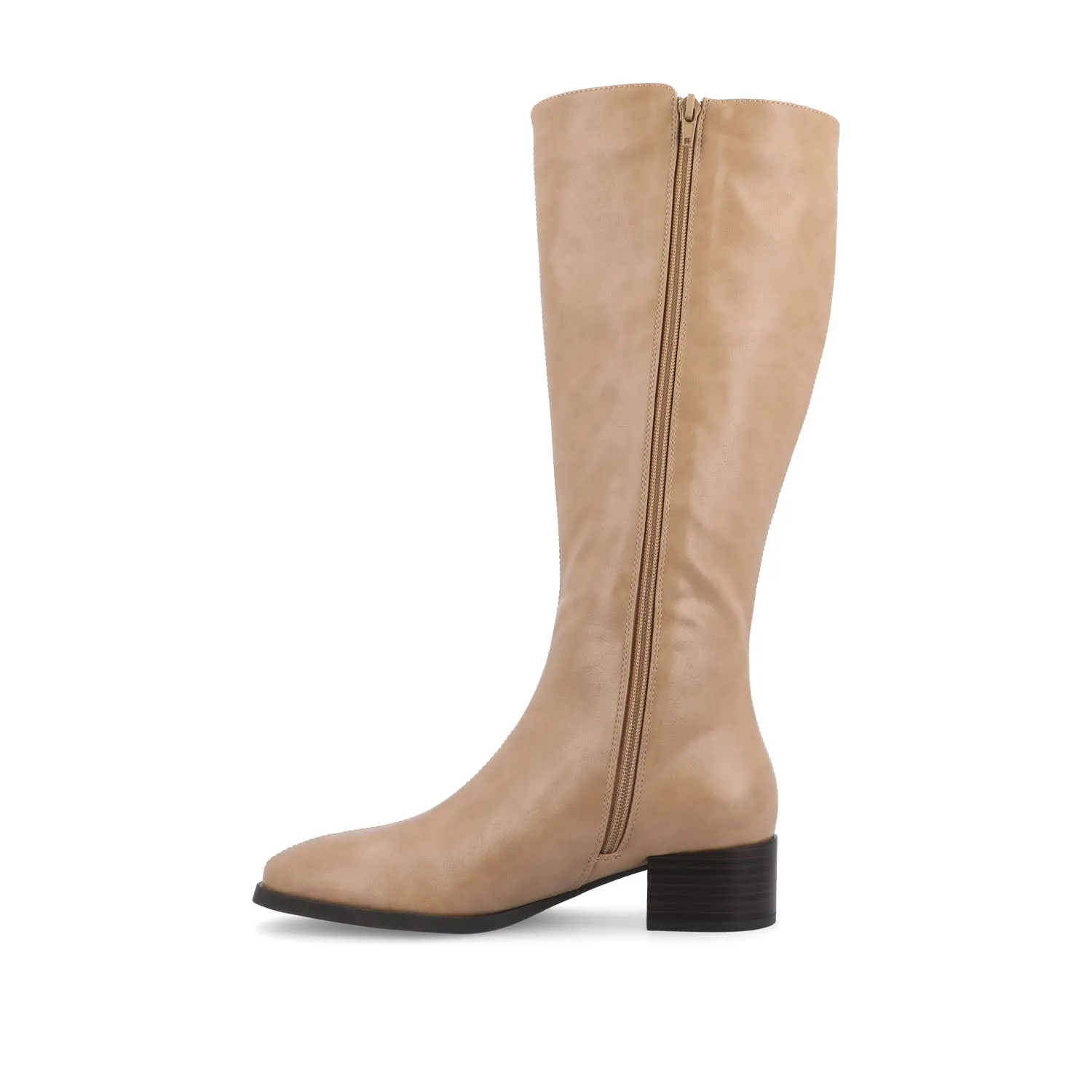 DEVRI KNEE HIGH BOOTS IN FAUX LEATHER daily wear