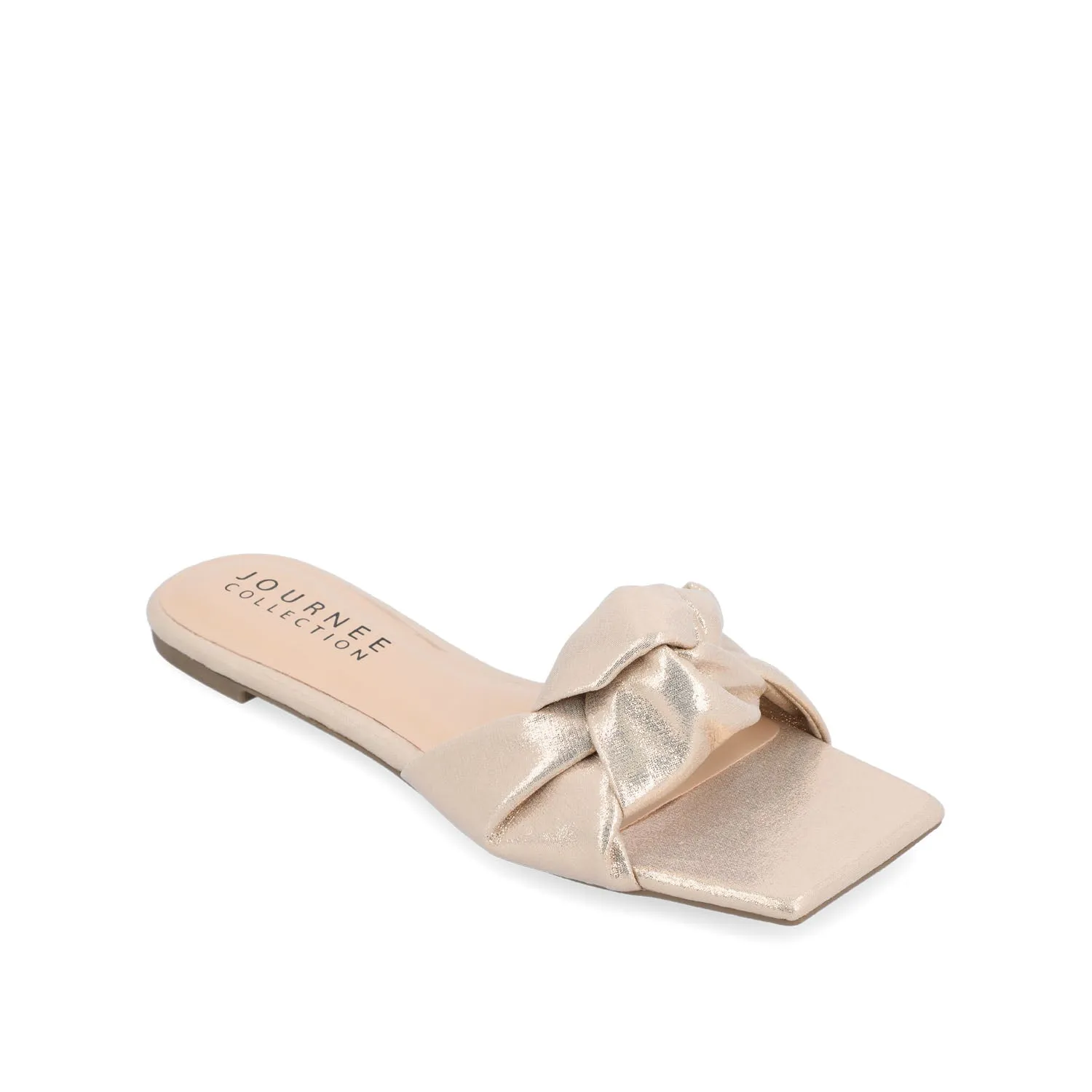 DIANAH SLIDE SANDALS IN FAUX LEATHER tote vibe
