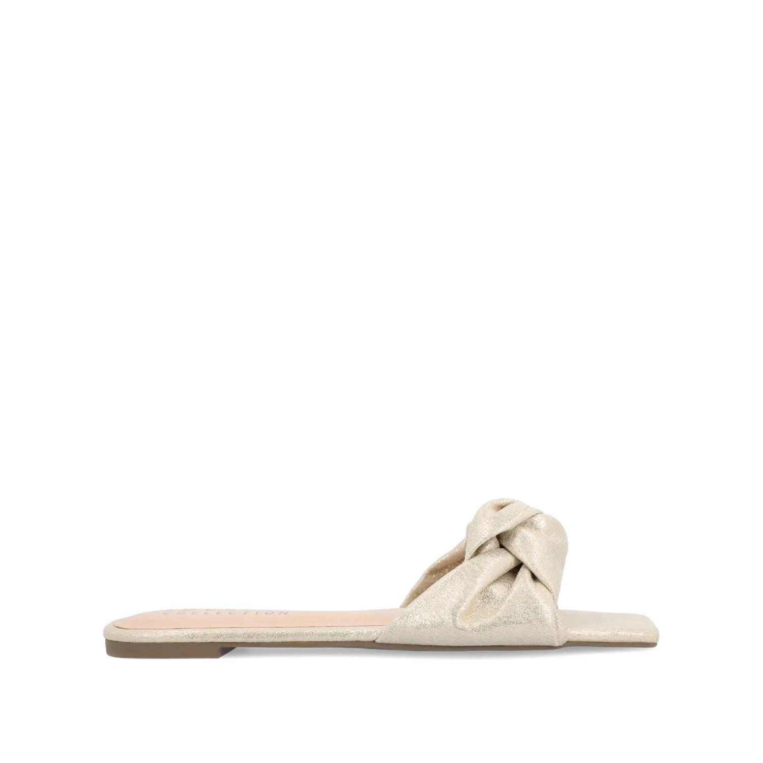 DIANAH SLIDE SANDALS IN FAUX LEATHER tote vibe