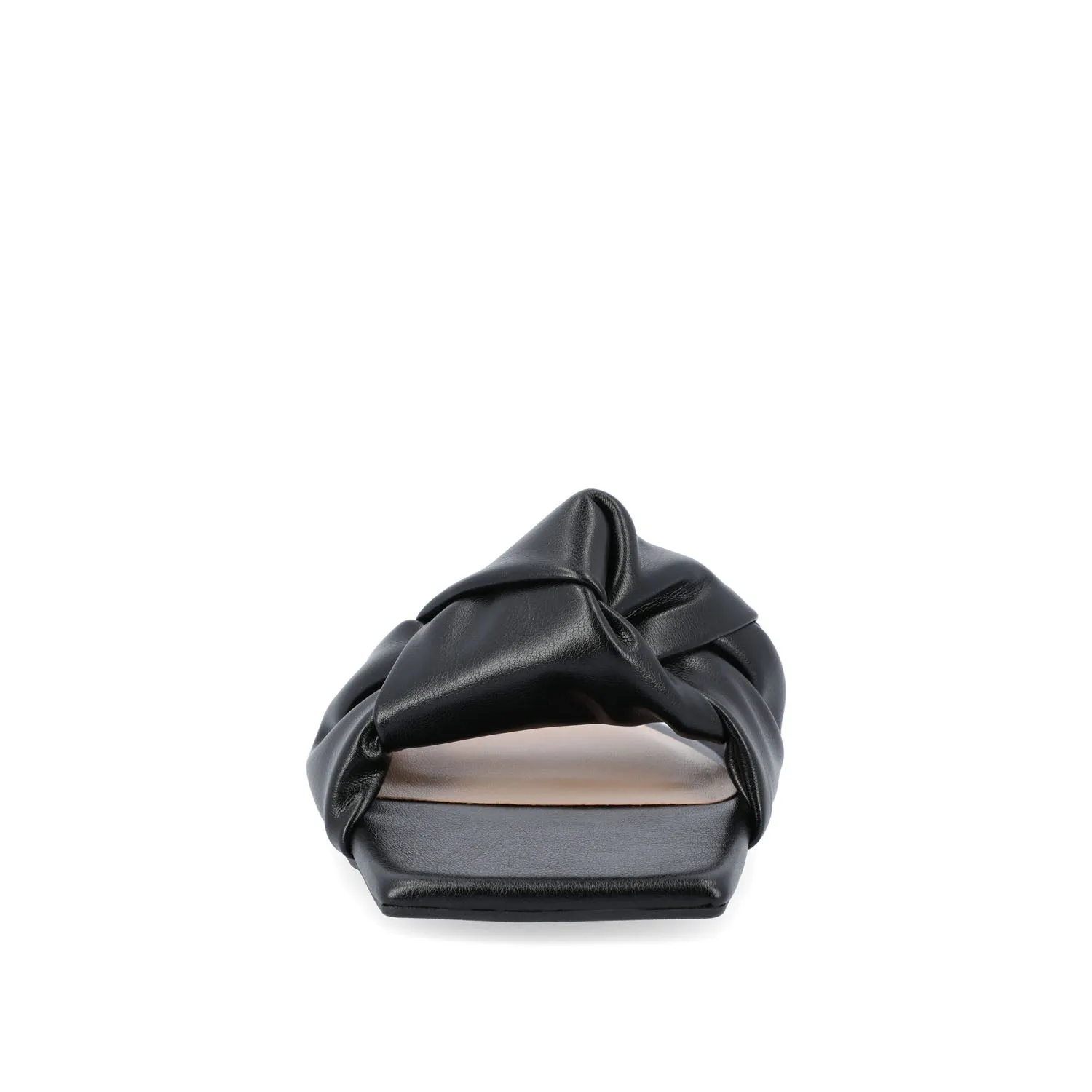 DIANAH SLIDE SANDALS IN FAUX LEATHER tote vibe