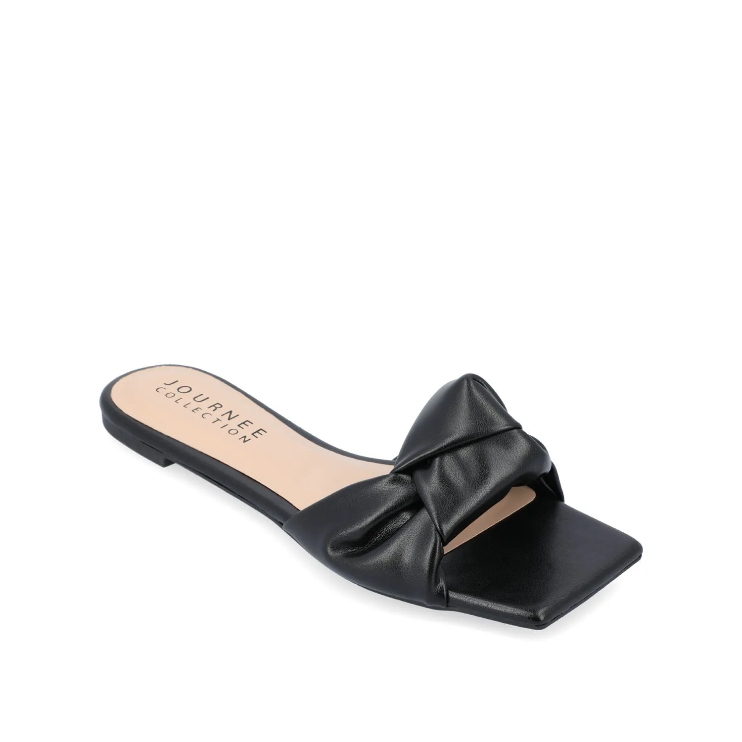 DIANAH SLIDE SANDALS IN FAUX LEATHER tote vibe
