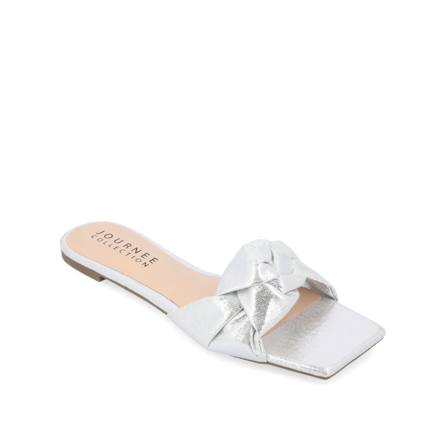DIANAH SLIDE SANDALS IN FAUX LEATHER tote vibe