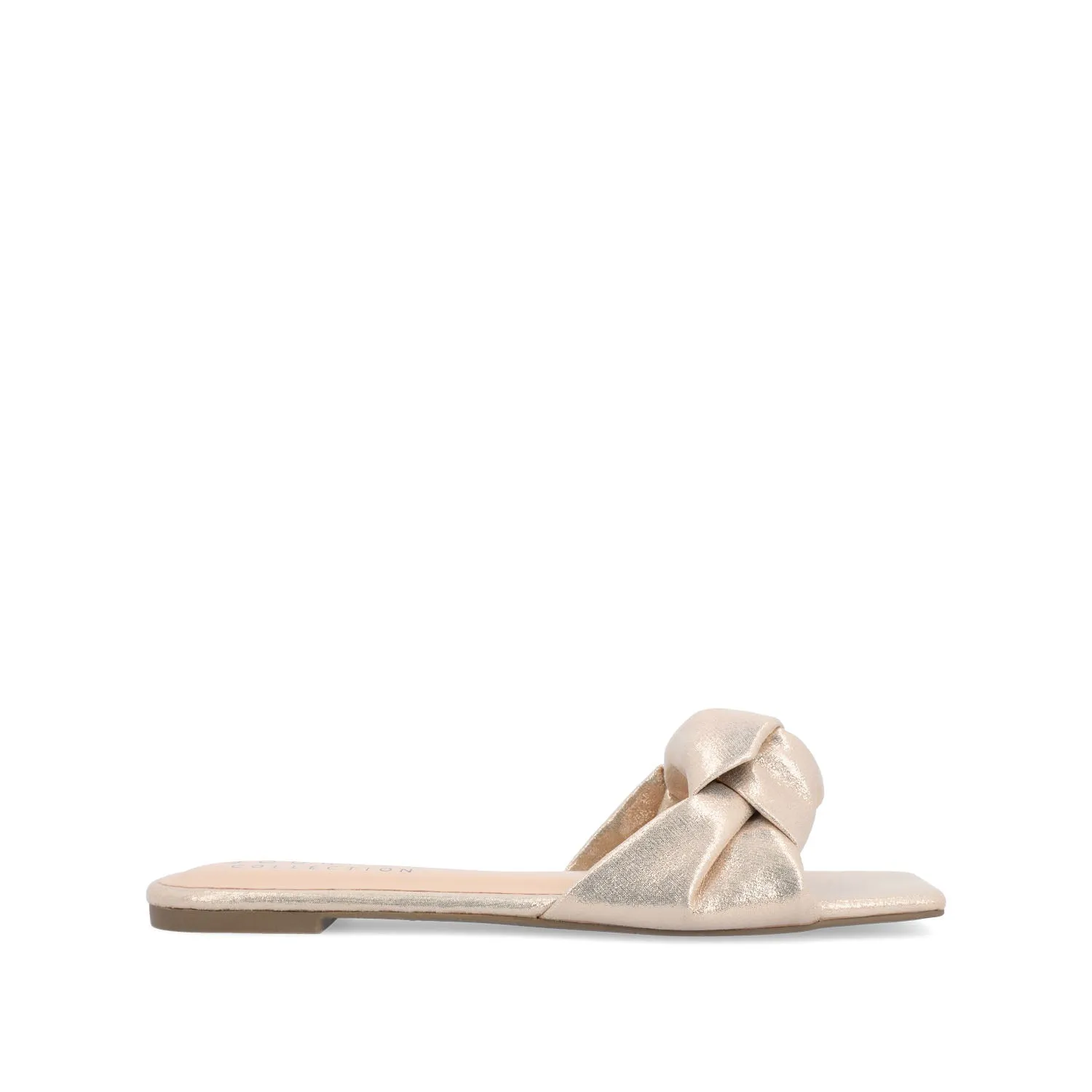 DIANAH SLIDE SANDALS IN FAUX LEATHER tote vibe