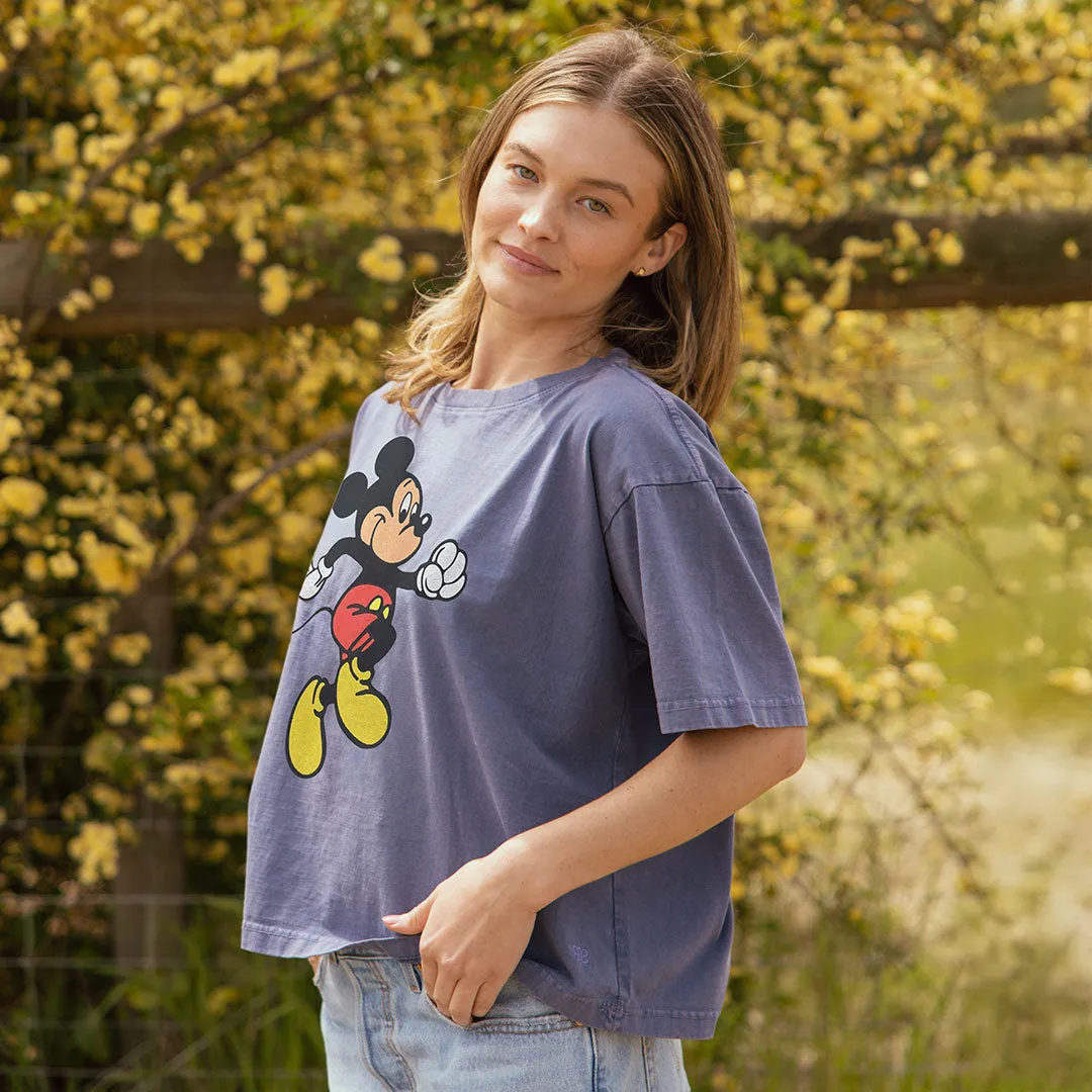 Disney Mickey Oversized Tee, Blue summer cool