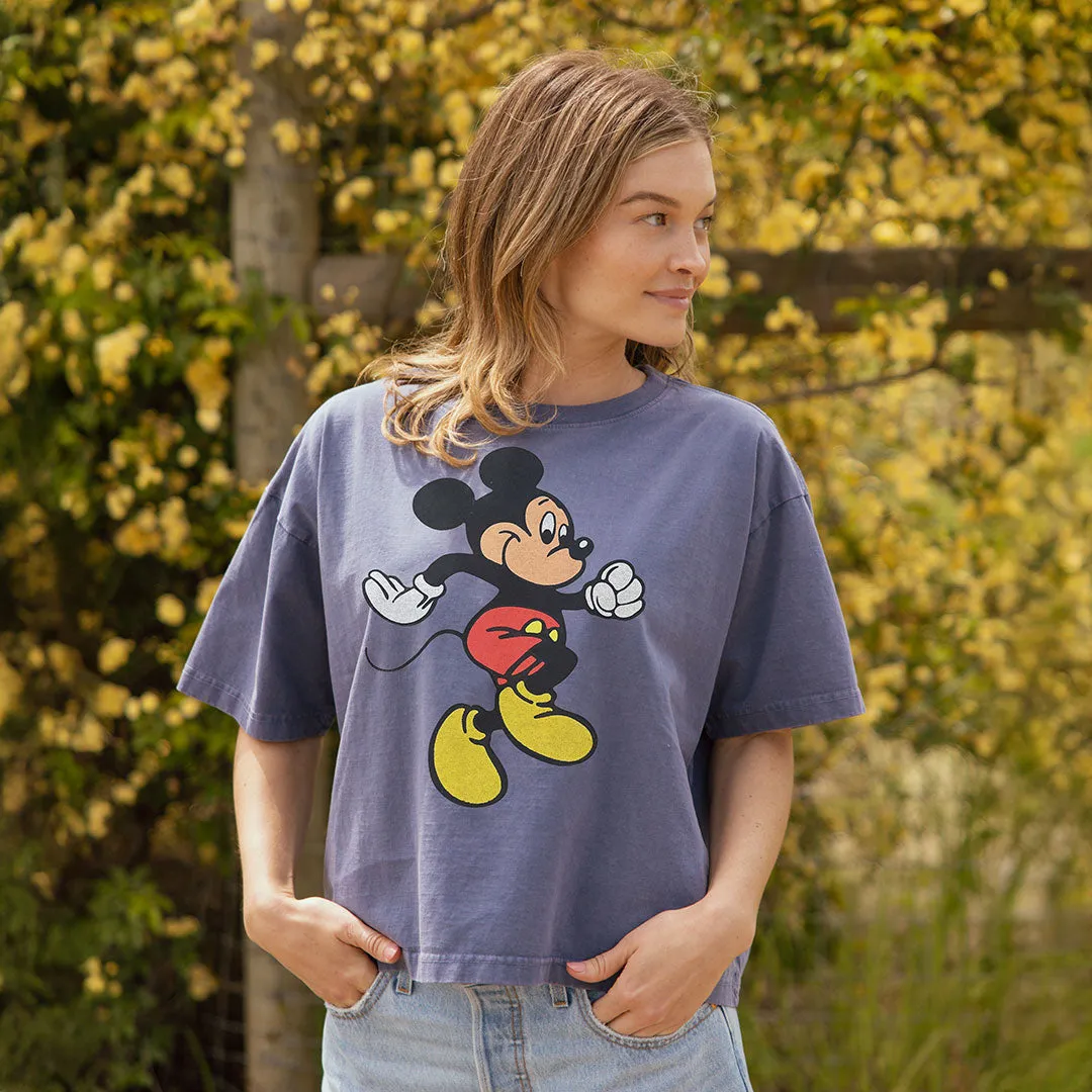 Disney Mickey Oversized Tee, Blue summer cool