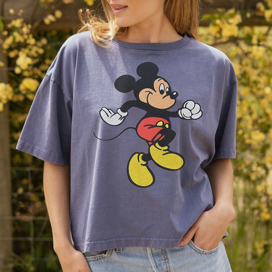 Disney Mickey Oversized Tee, Blue summer cool