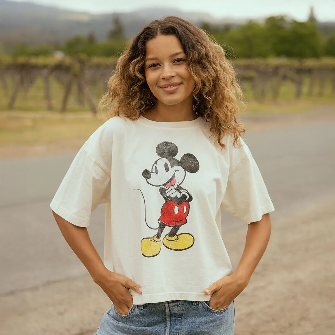 Disney Mickey Oversized Tee, Natural ride cool