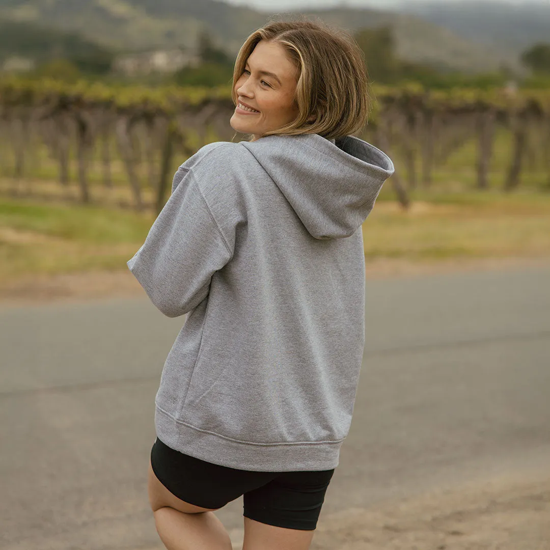 Disney Minnie Boyfriend Hoodie, Grey retro vibe