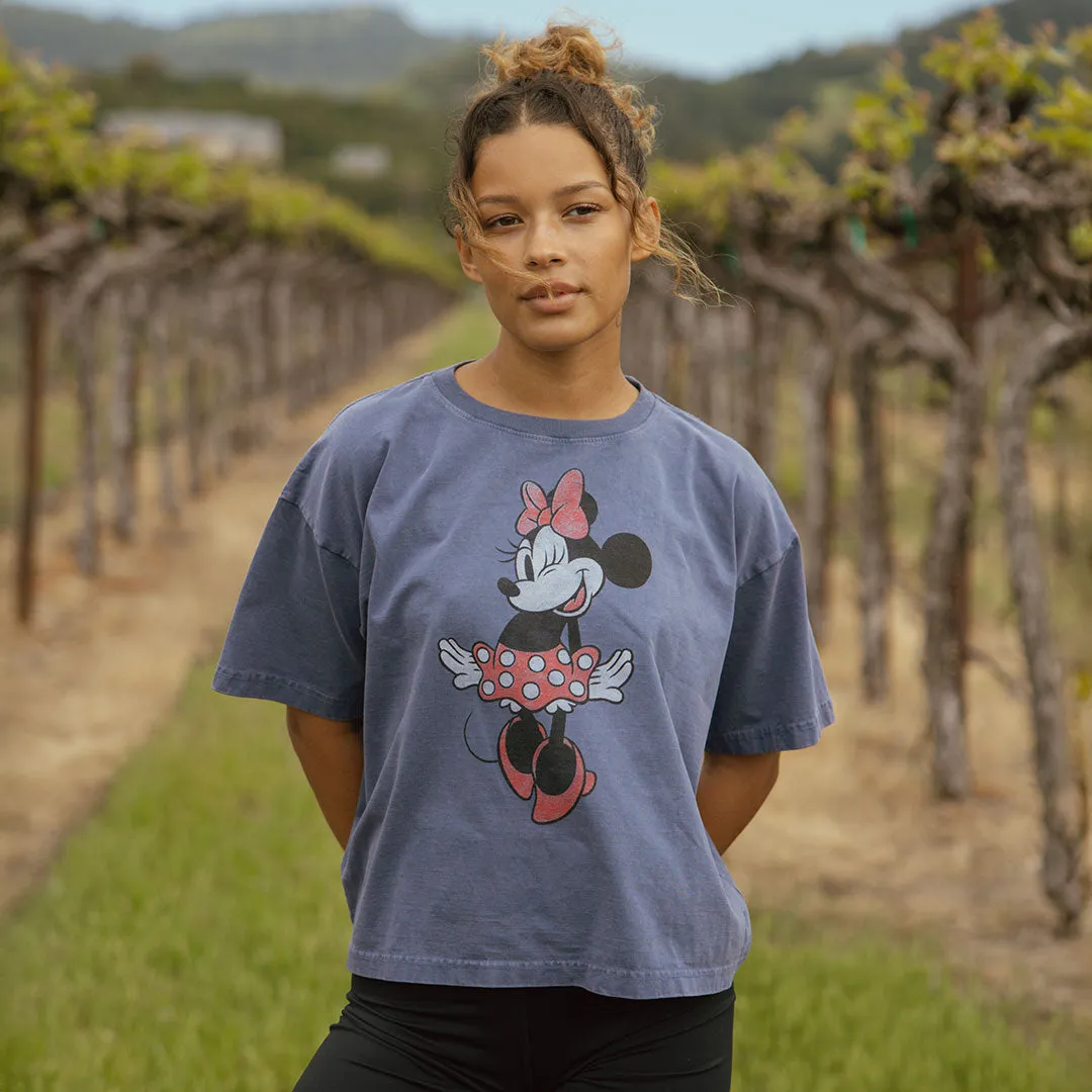 Disney Minnie Oversized Tee, Blue light fit