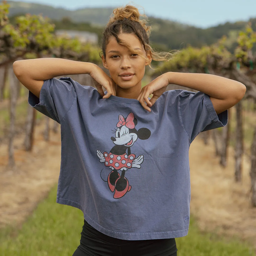 Disney Minnie Oversized Tee, Blue light fit