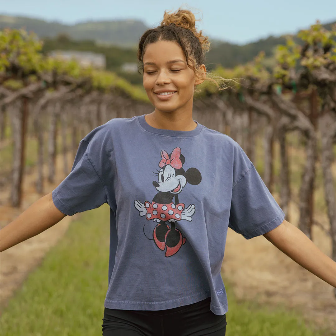 Disney Minnie Oversized Tee, Blue light fit