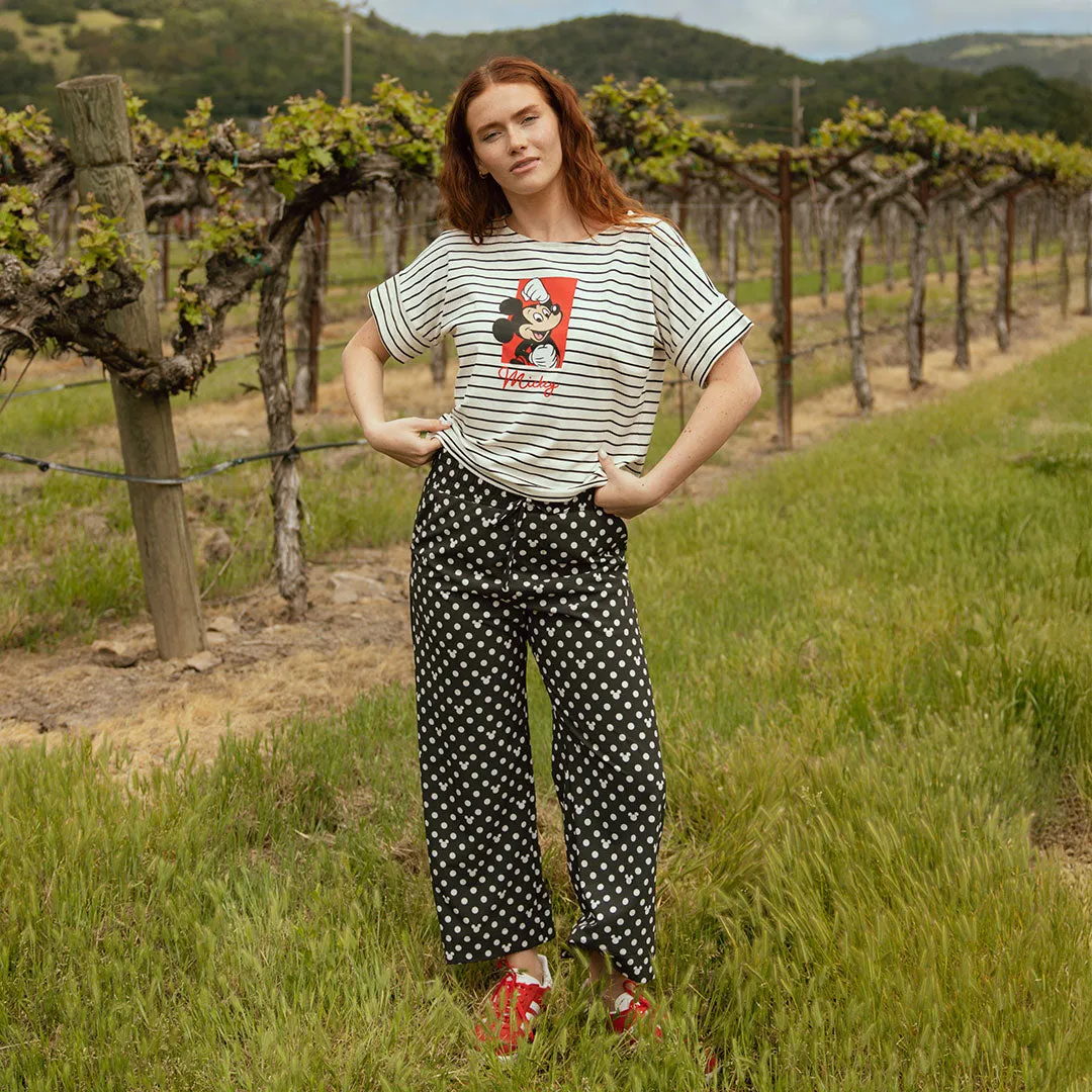 Disney Striped Boss Tee city casual