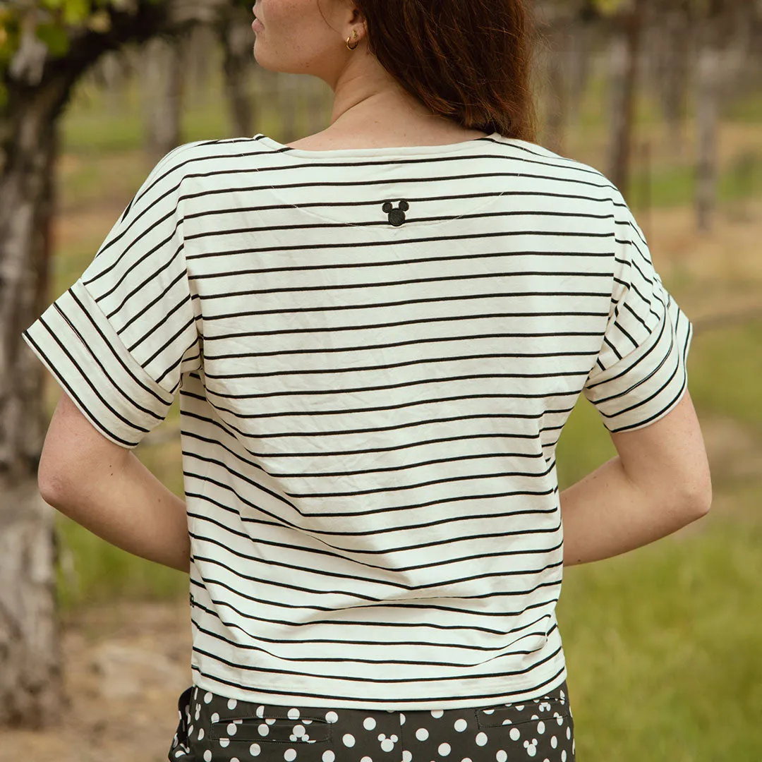 Disney Striped Boss Tee city casual