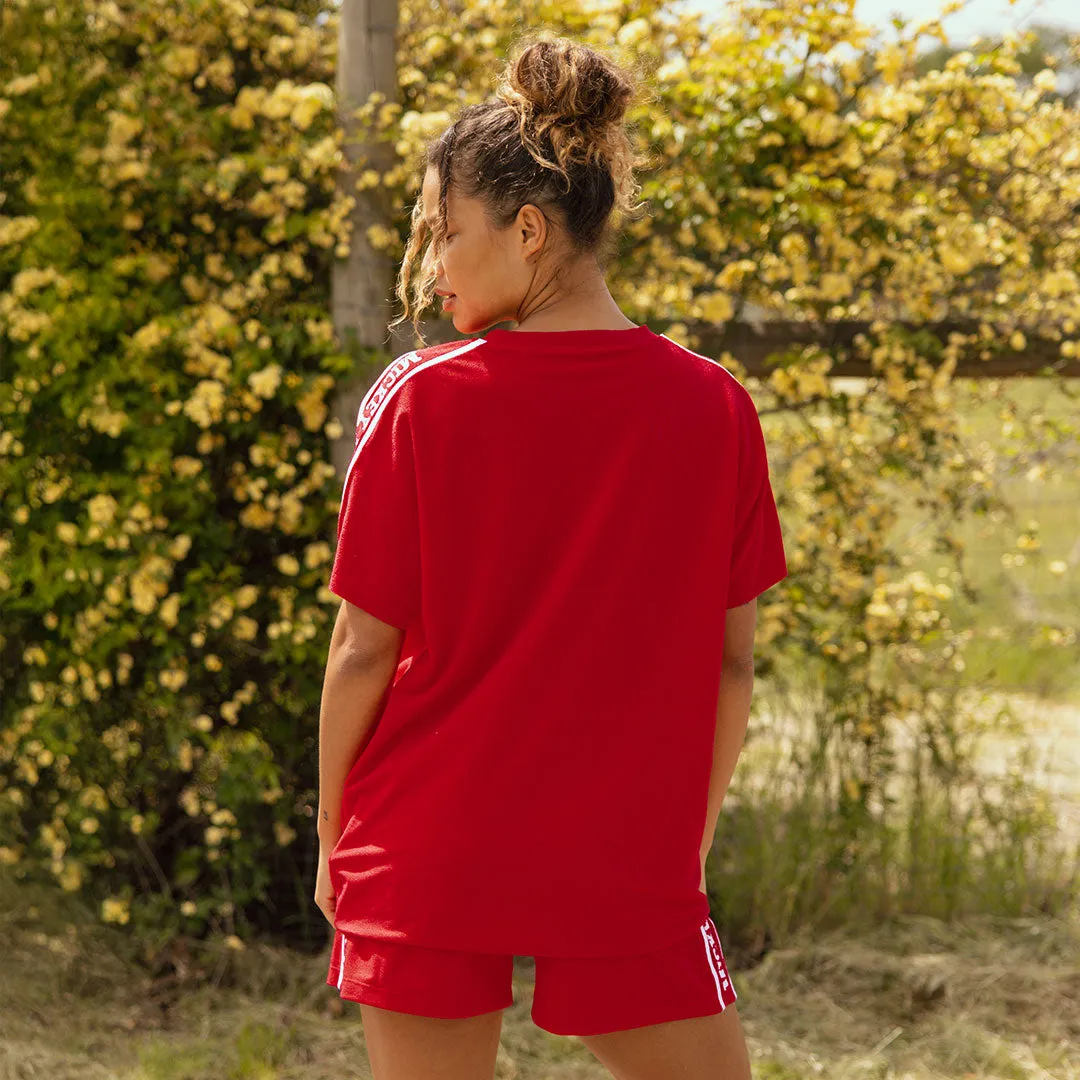 Disney Terry Lounge Top, Red minimal clean