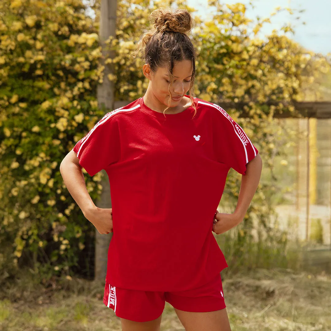 Disney Terry Lounge Top, Red minimal clean