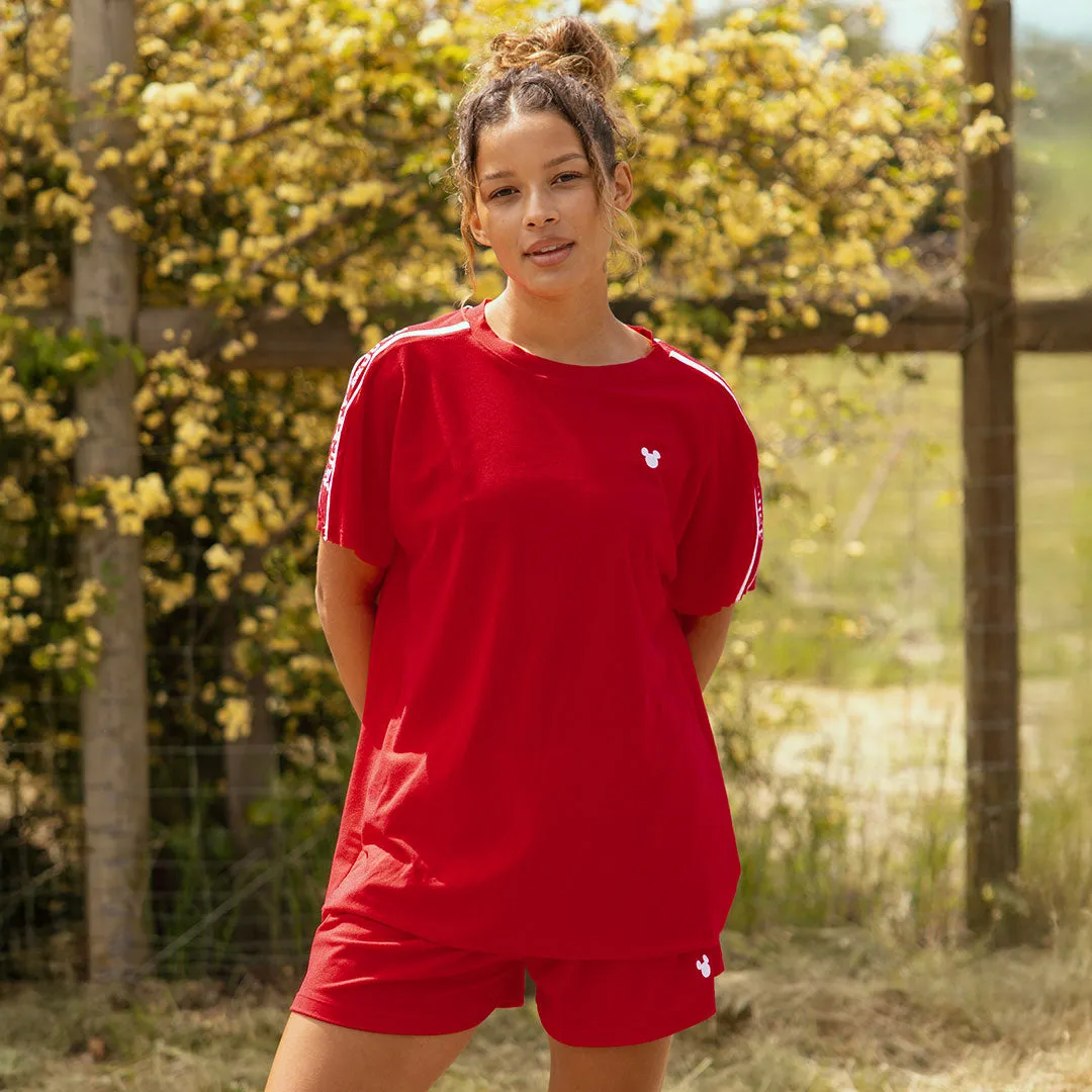 Disney Terry Lounge Top, Red minimal clean