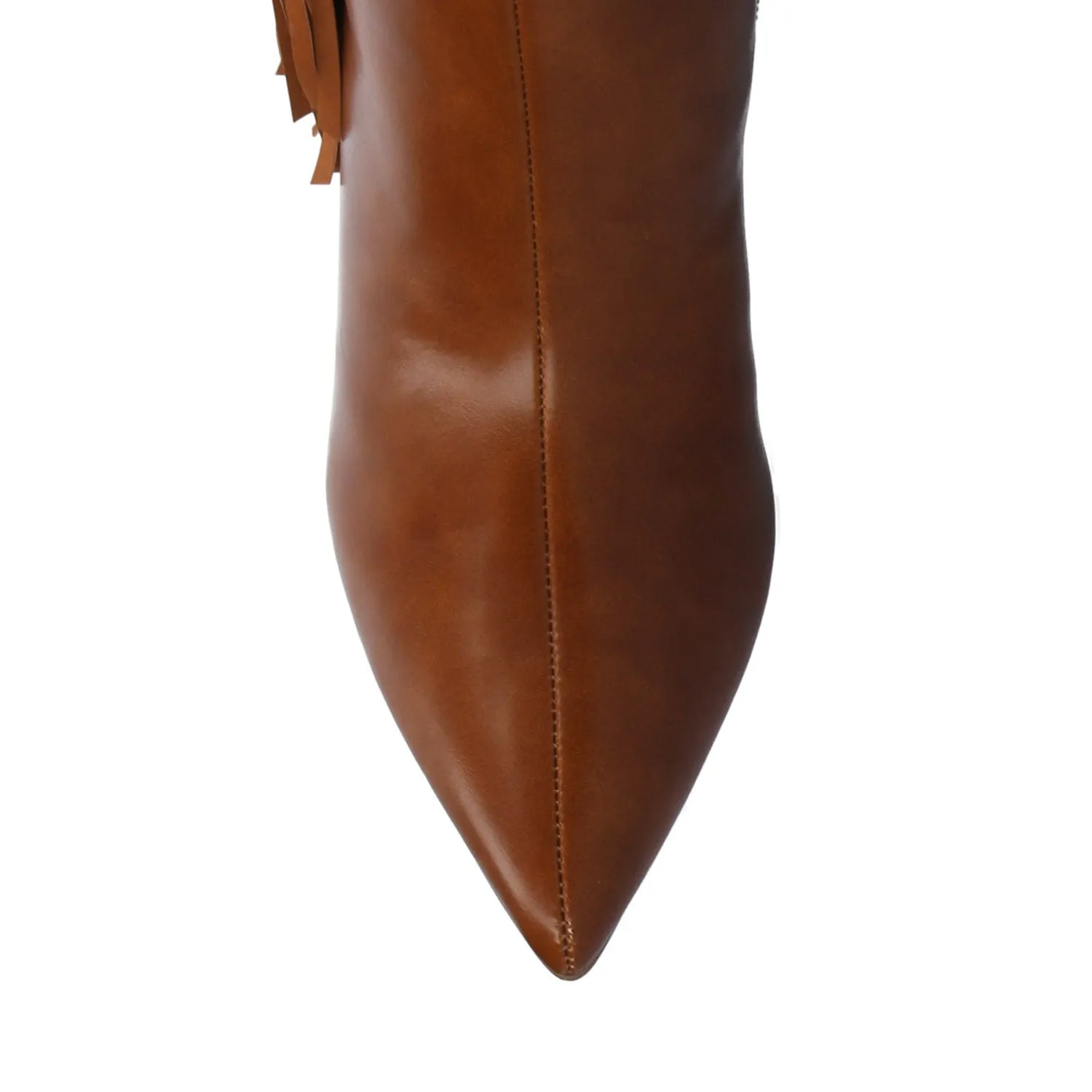 DOLLY KNEE HIGH TASSEL BOOTS high shaft