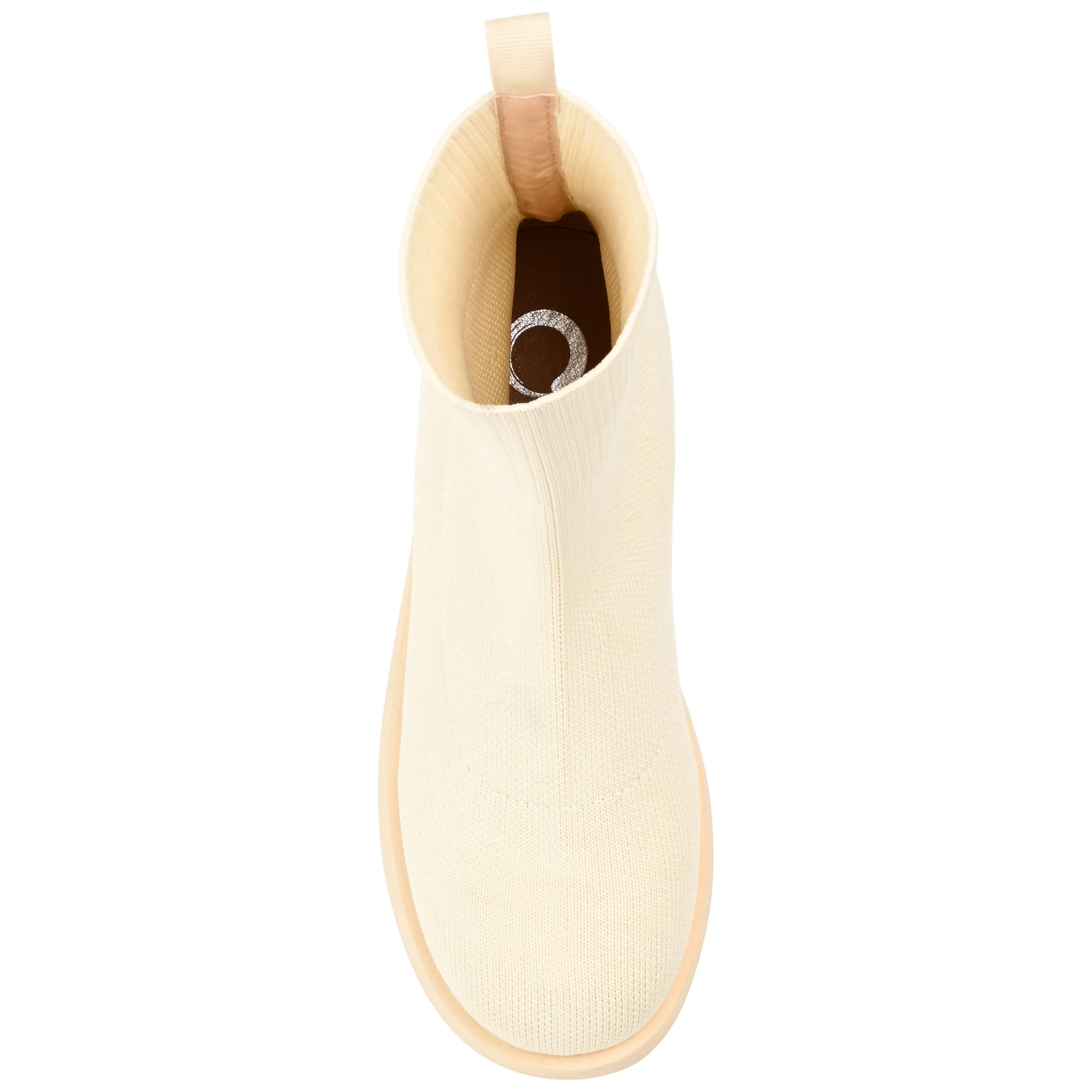 EBBY PLATFORM SOCK BOOT IN KNIT FABRIC stance look